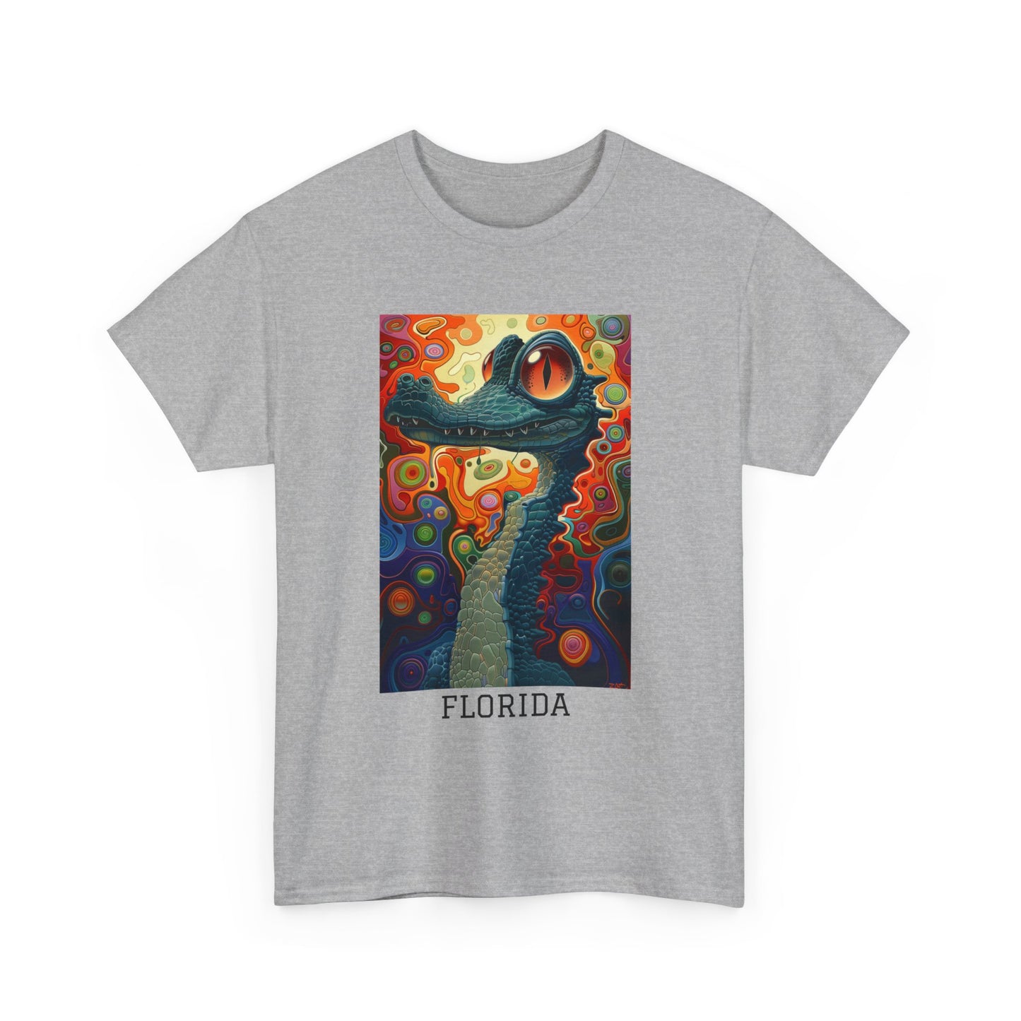 Florida 01F - Unisex Heavy Cotton Tee - Image on the Front