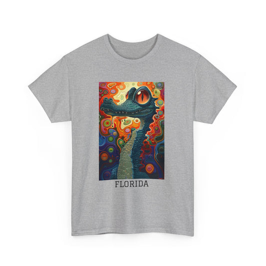Florida 01F - Unisex Heavy Cotton Tee - Image on the Front