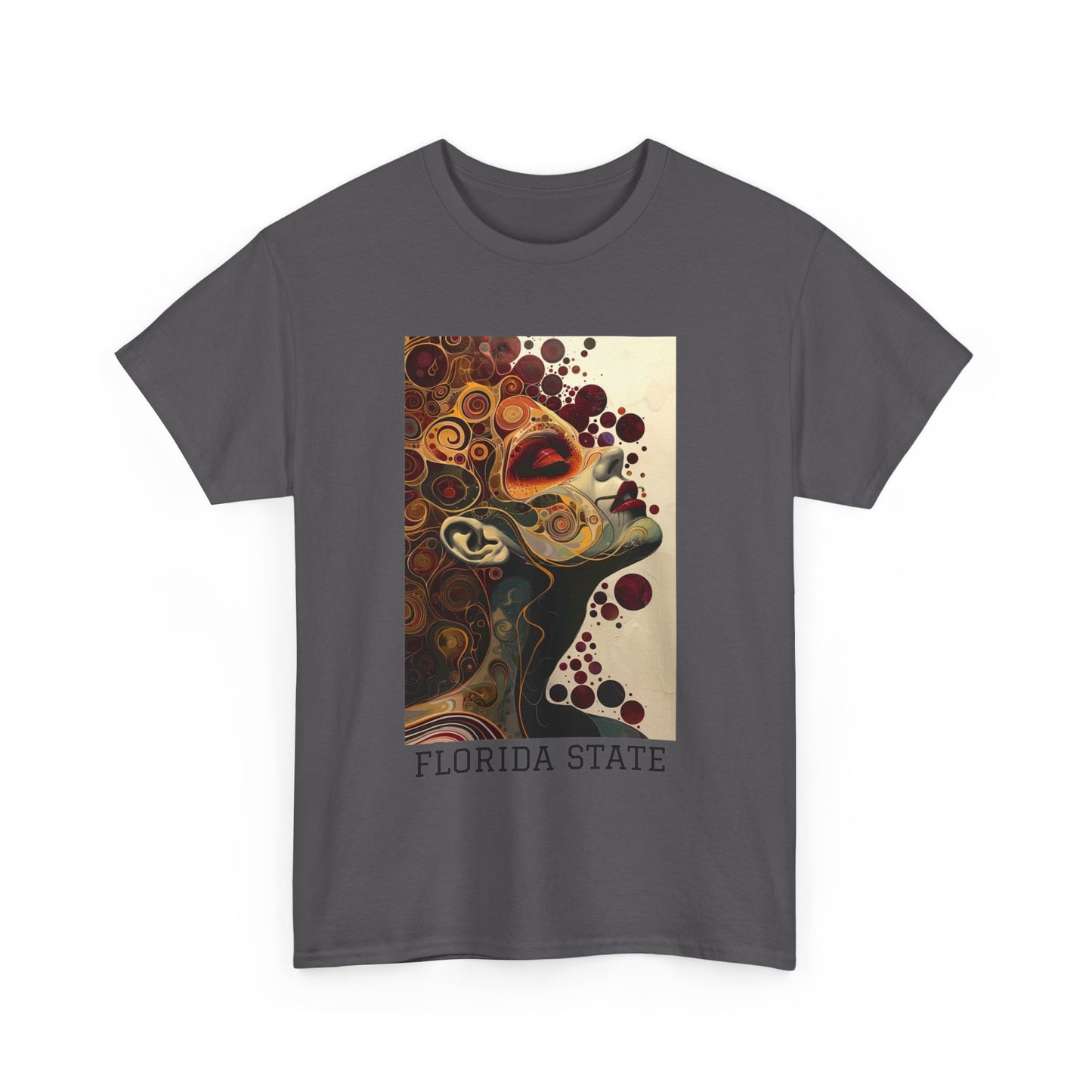 Florida State 01F - Unisex Heavy Cotton Tee - Image on the Front