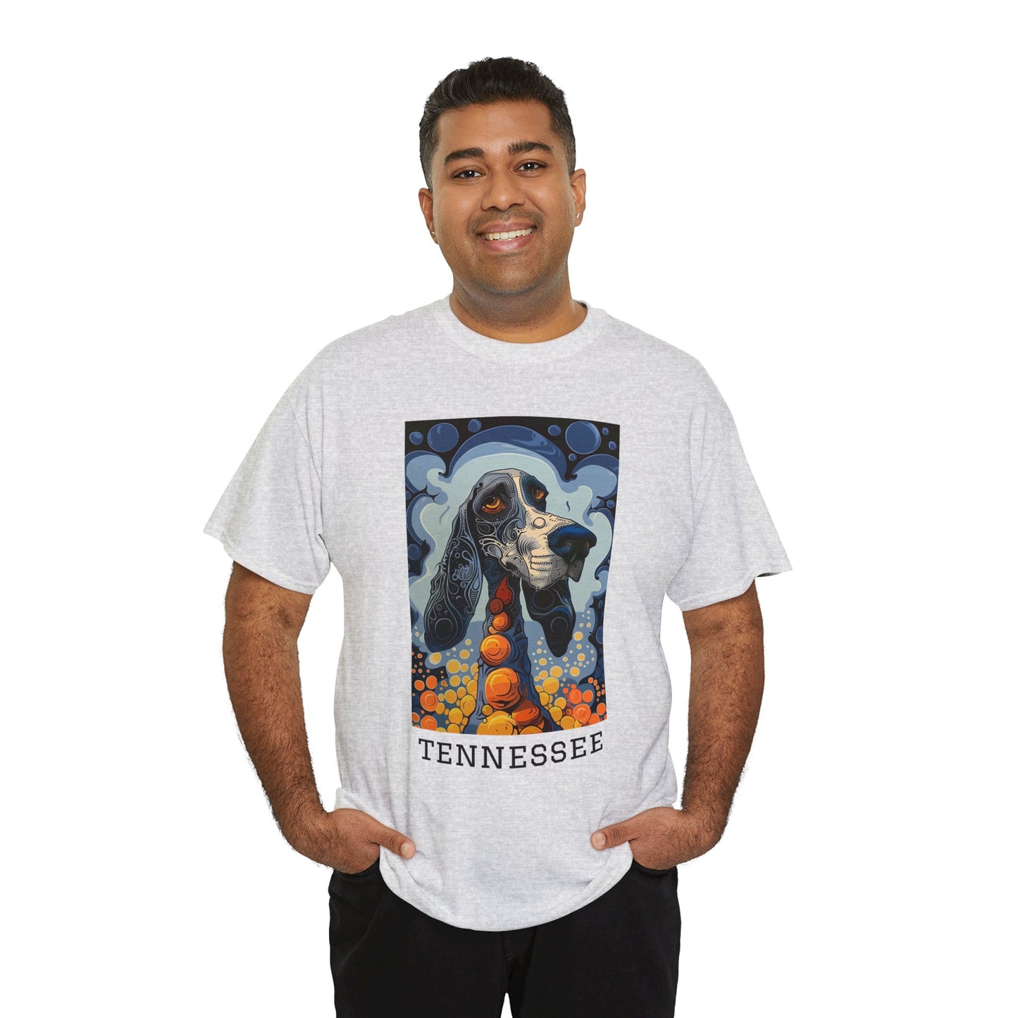 Tennessee 01F - Unisex Heavy Cotton Tee - Image on the Front