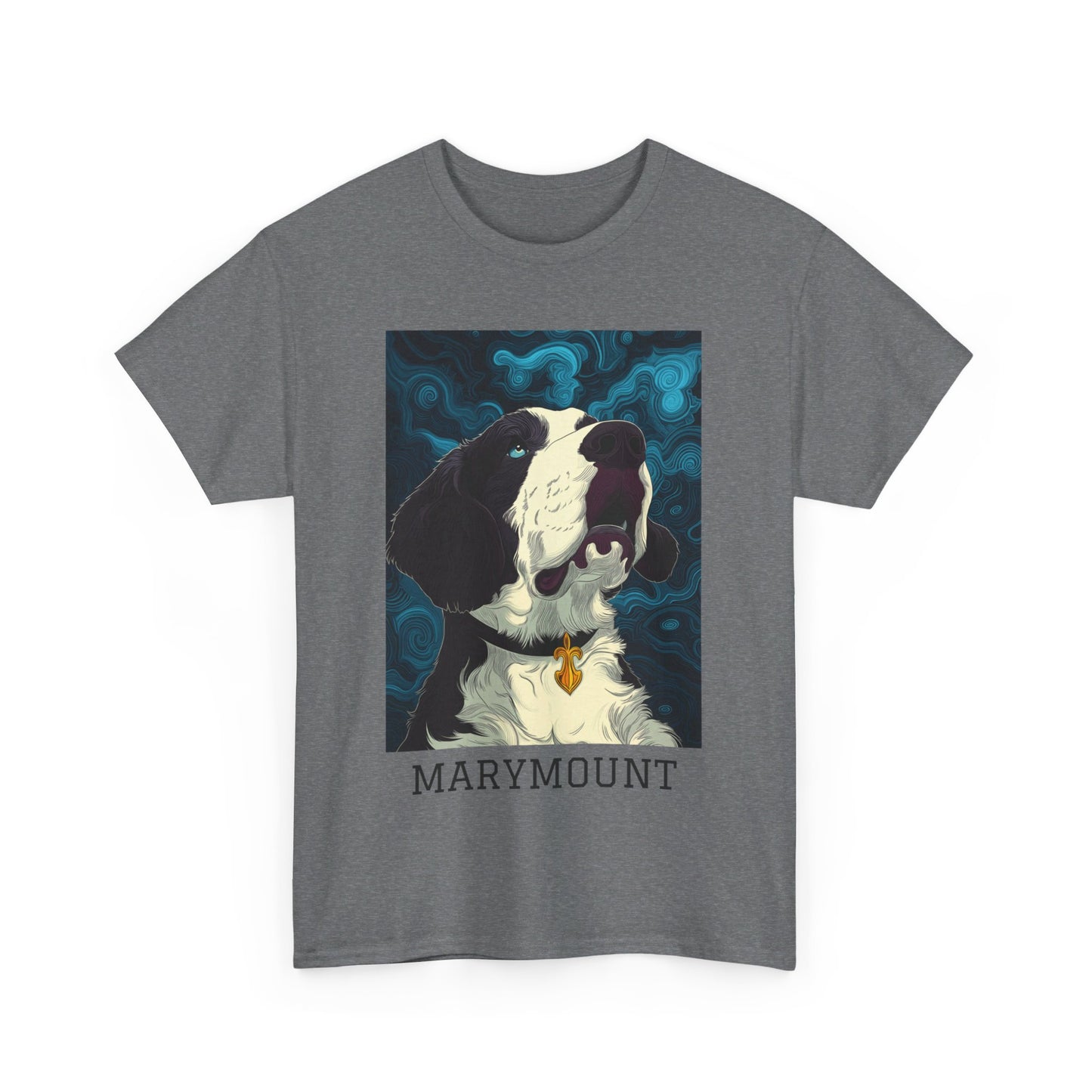 Marymount 01F - Unisex Heavy Cotton Tee - Image on the Front