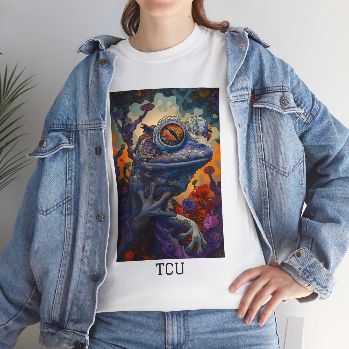 TCU 02F - Unisex Heavy Cotton Tee - Image on the Front
