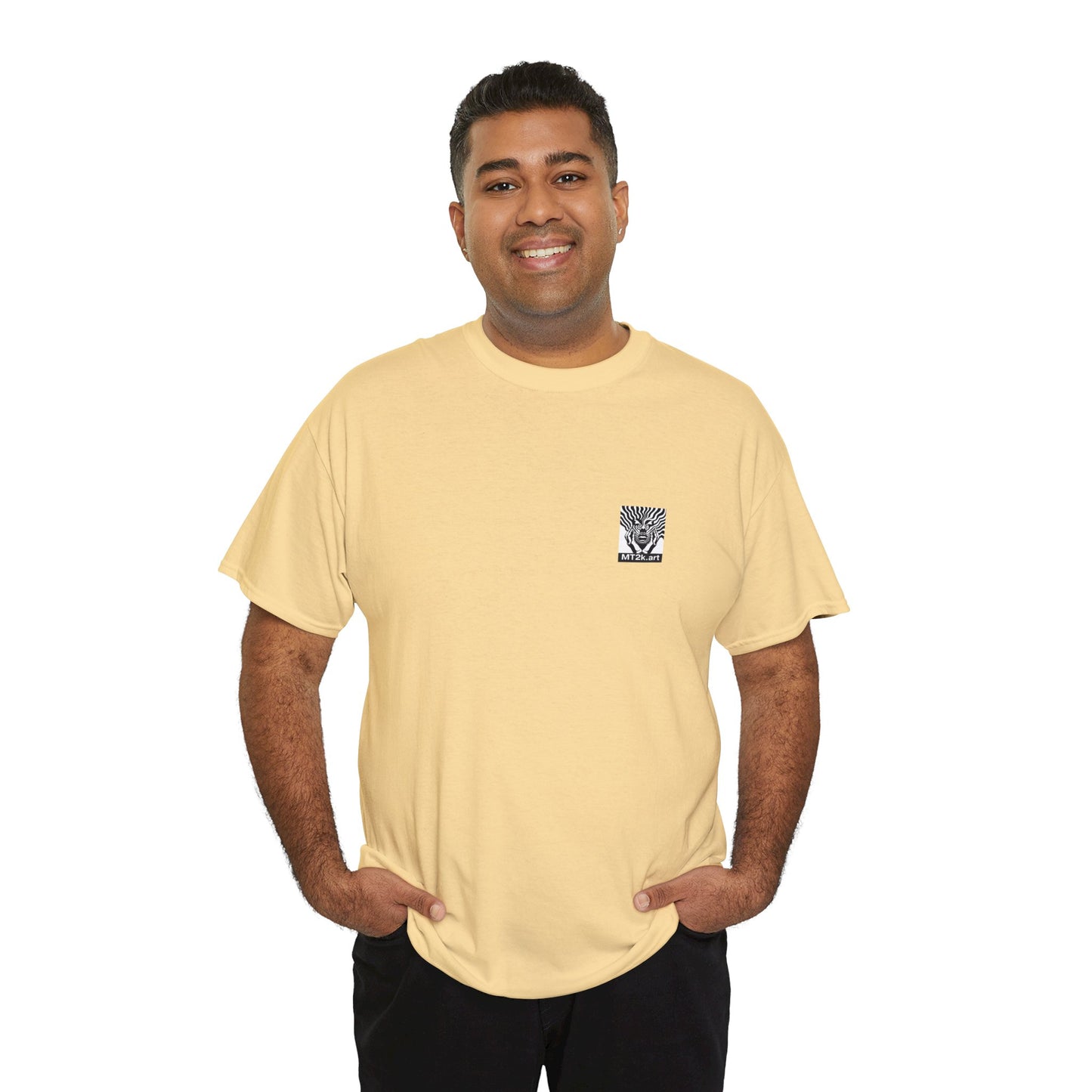 Georgia Tech 01B - Unisex Heavy Cotton Tee - Image on the Back