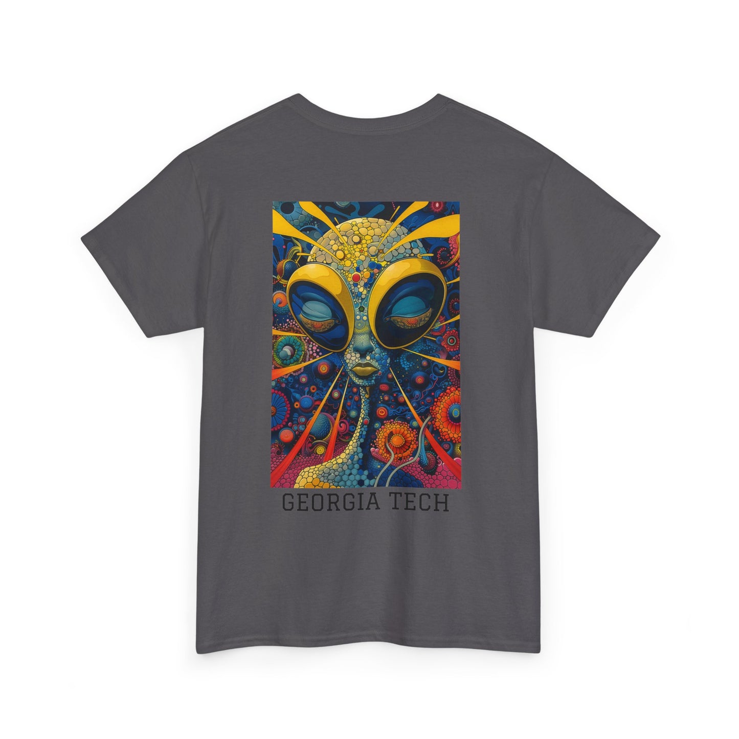 Georgia Tech 04B - Unisex Heavy Cotton Tee - Image on the Back
