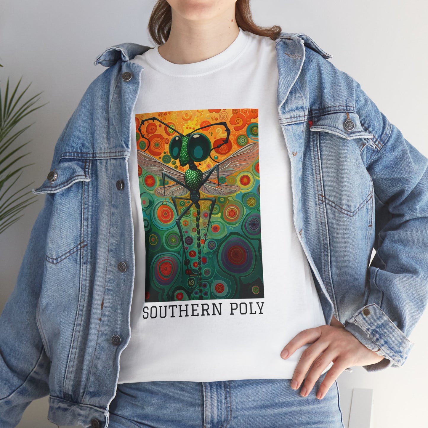 Southern Poly 01F - Unisex Heavy Cotton Tee - Image on the Front