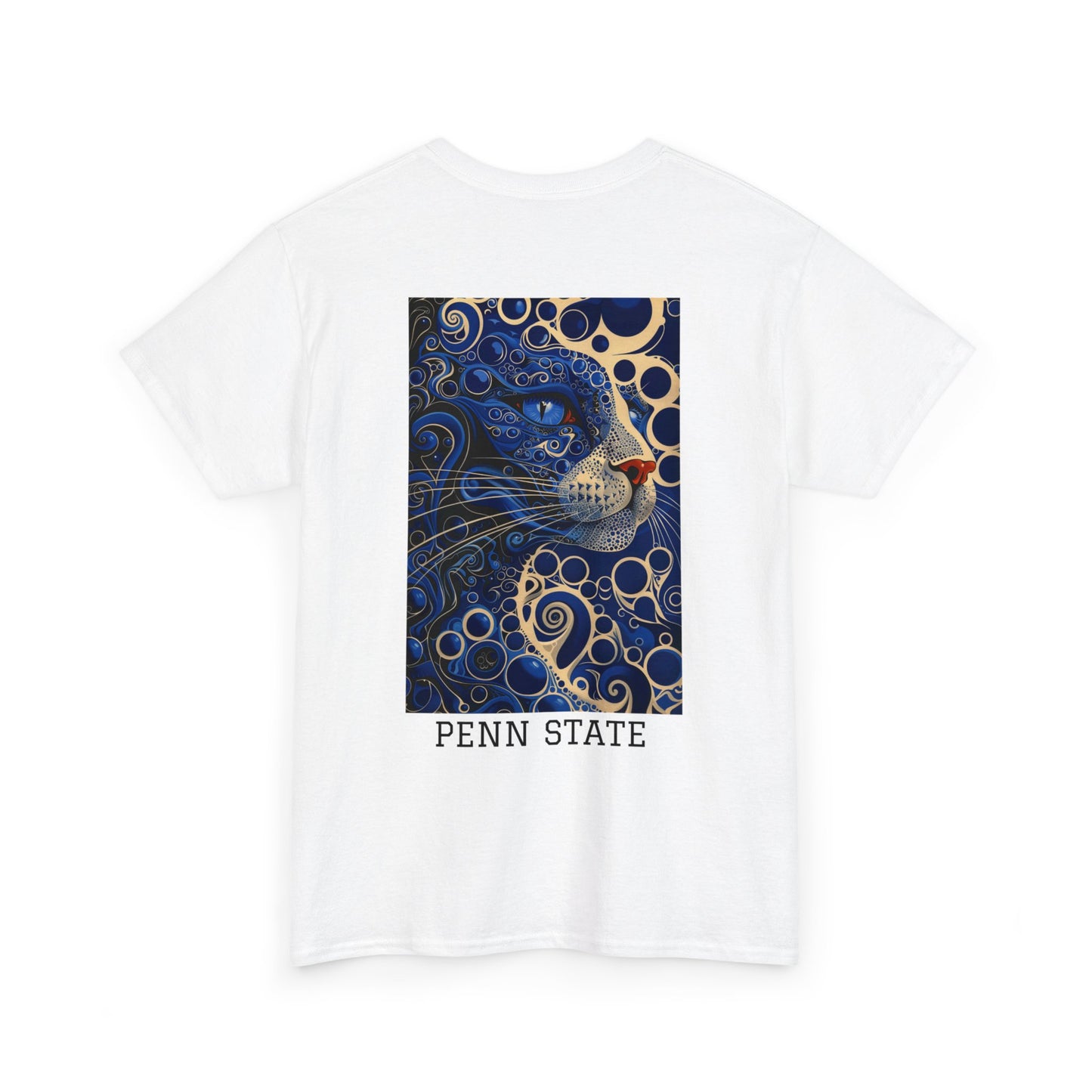 Penn State 01B - Unisex Heavy Cotton Tee - Image on the Back