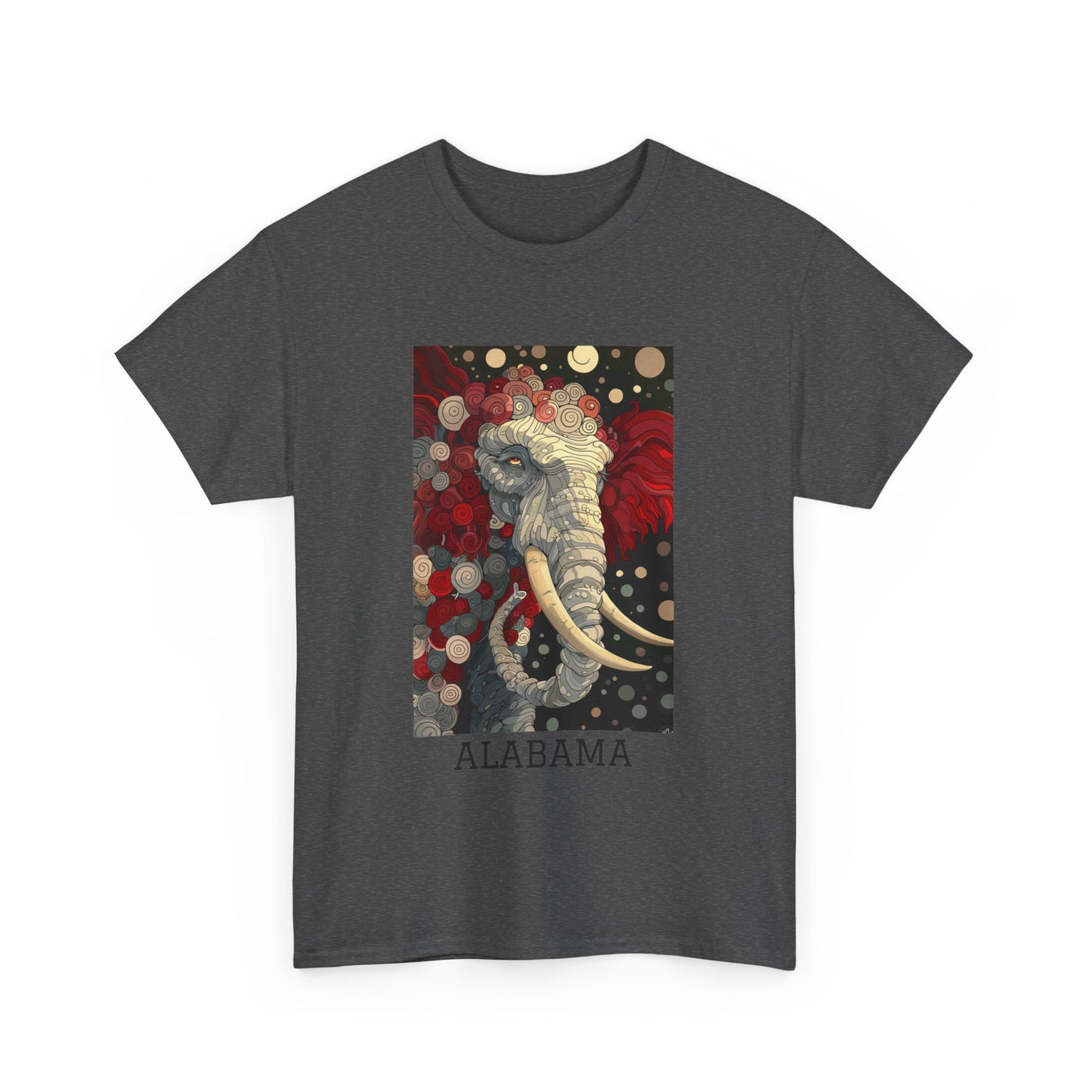 Alabama 01F - Unisex Heavy Cotton Tee - Image on the Front