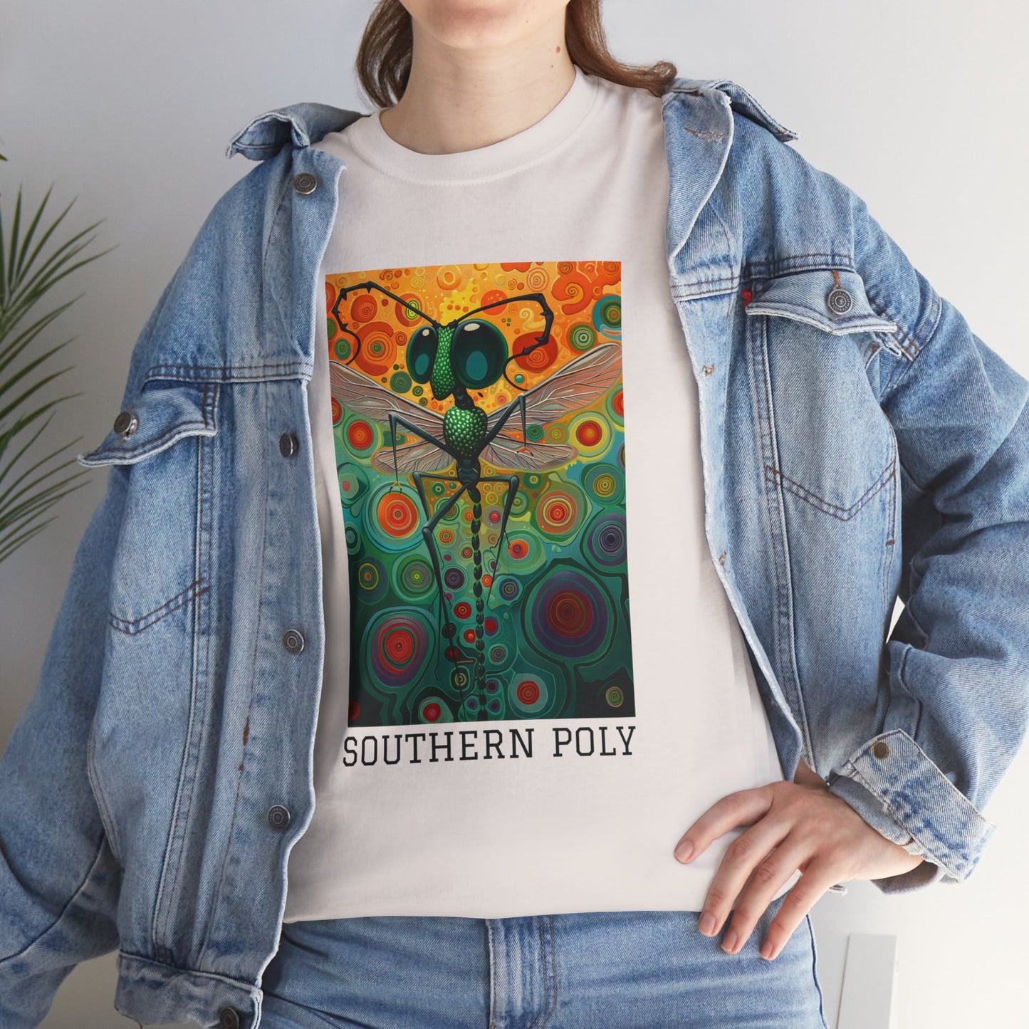 Southern Poly 01F - Unisex Heavy Cotton Tee - Image on the Front