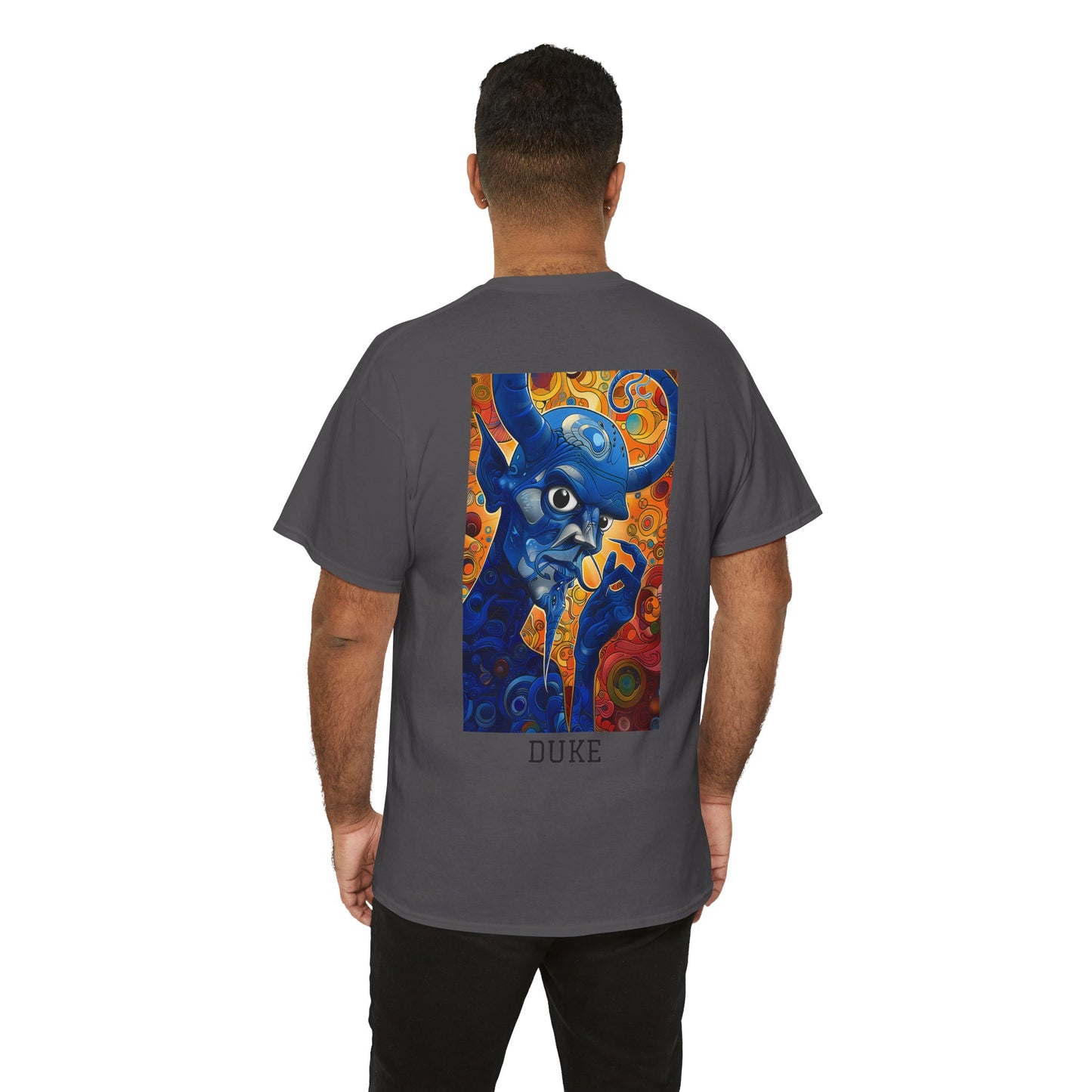 Duke 01B - Unisex Heavy Cotton Tee - Image on the Back