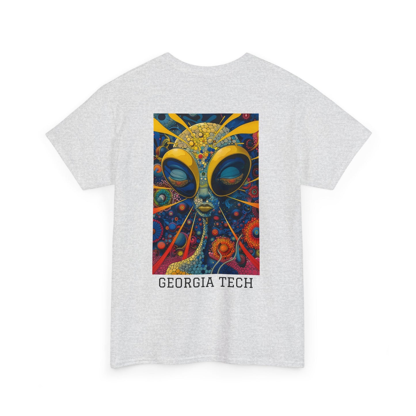 Georgia Tech 04B - Unisex Heavy Cotton Tee - Image on the Back