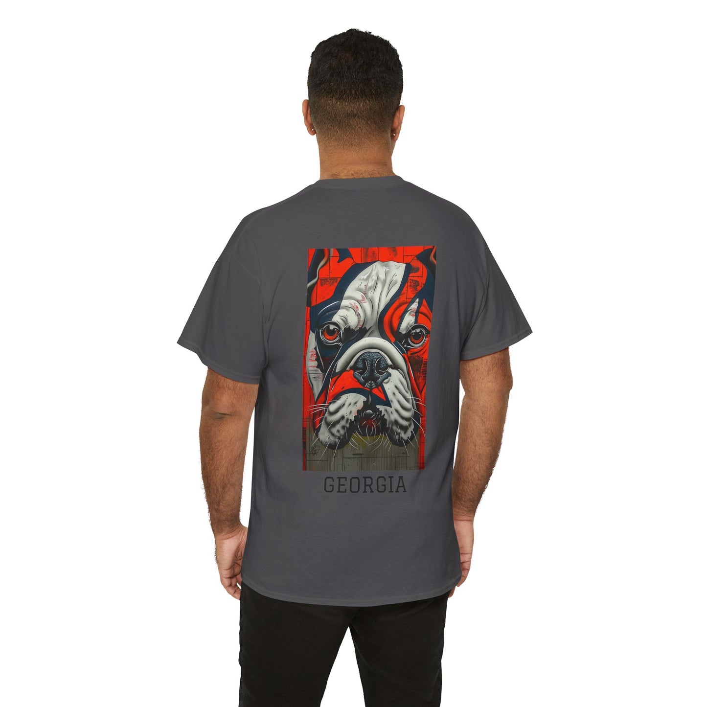 Georgia 01B - Unisex Heavy Cotton Tee - Image on the Back