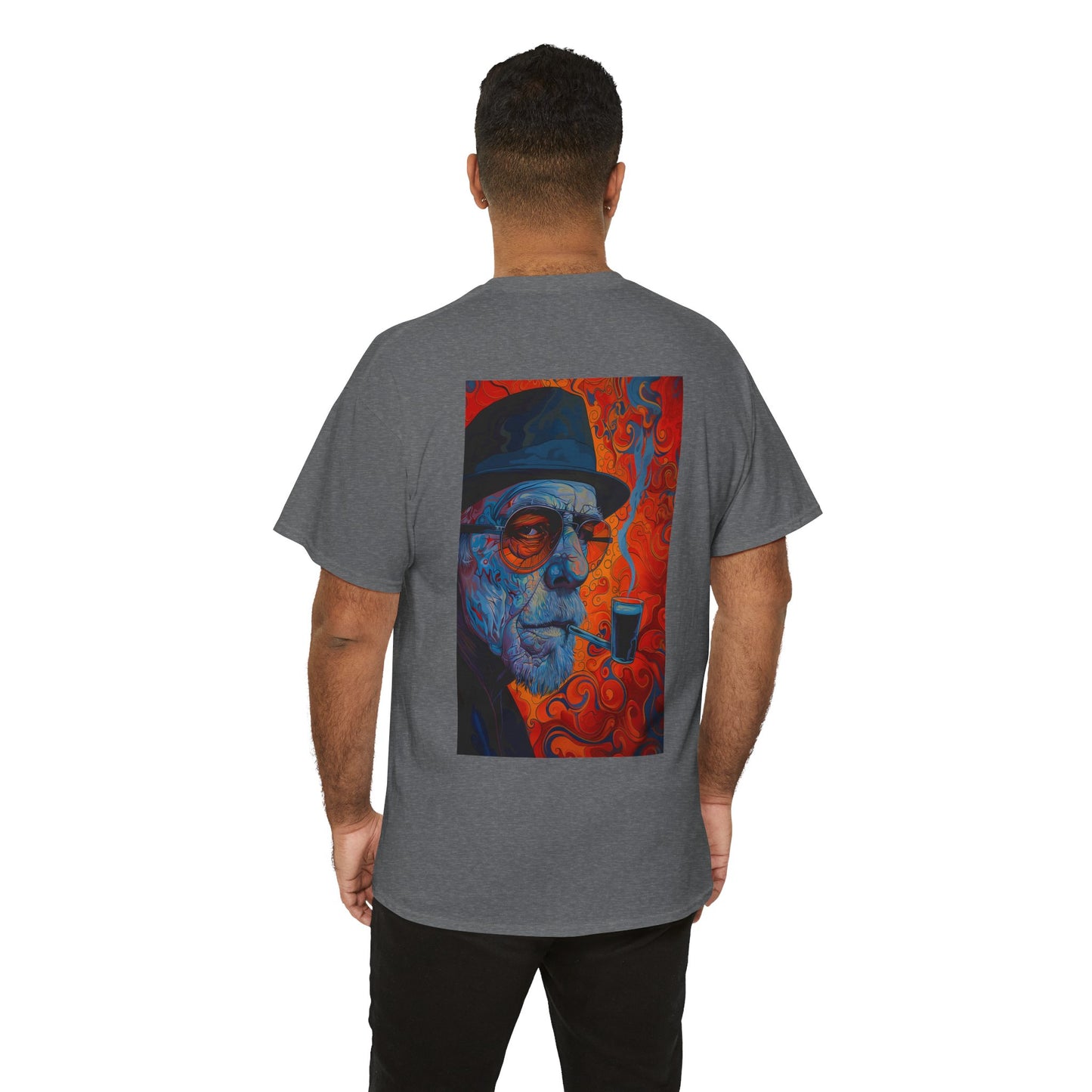Heisenberg 01B - Unisex Heavy Cotton Tee - Image on the Back