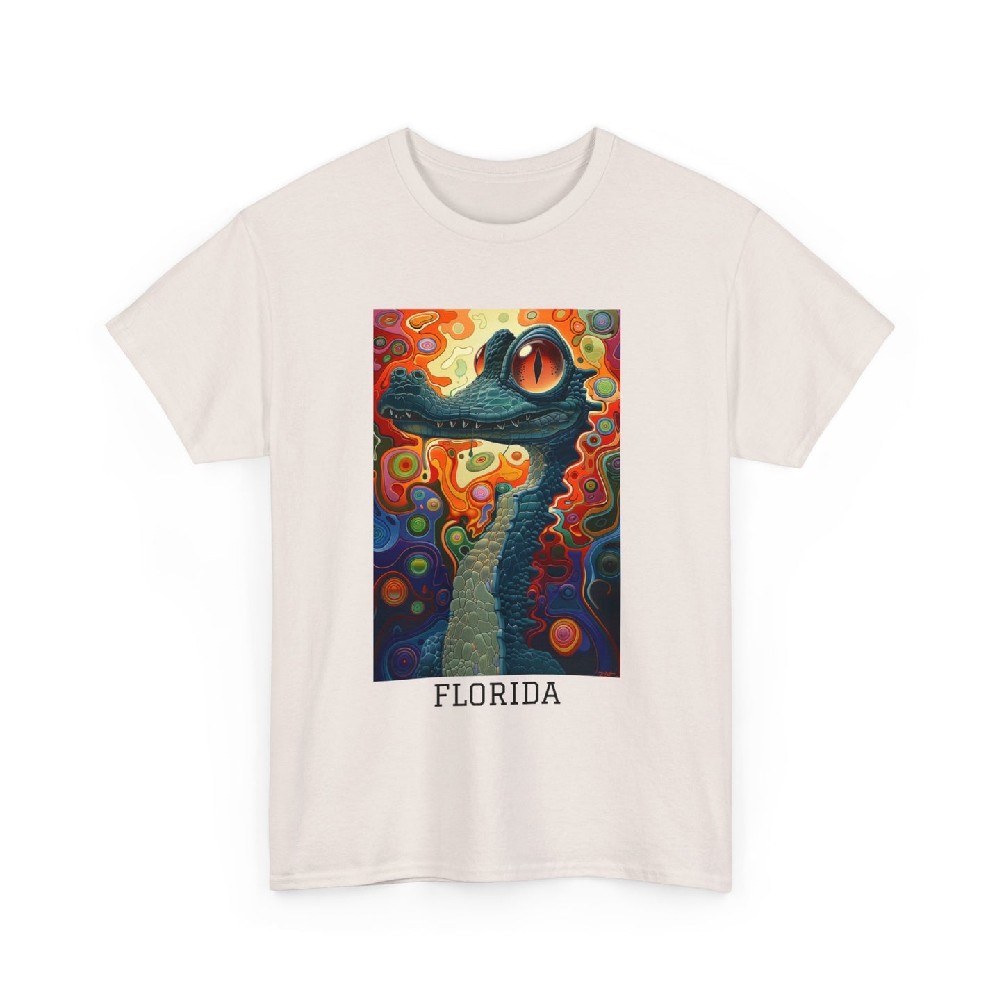 Florida 01F - Unisex Heavy Cotton Tee - Image on the Front