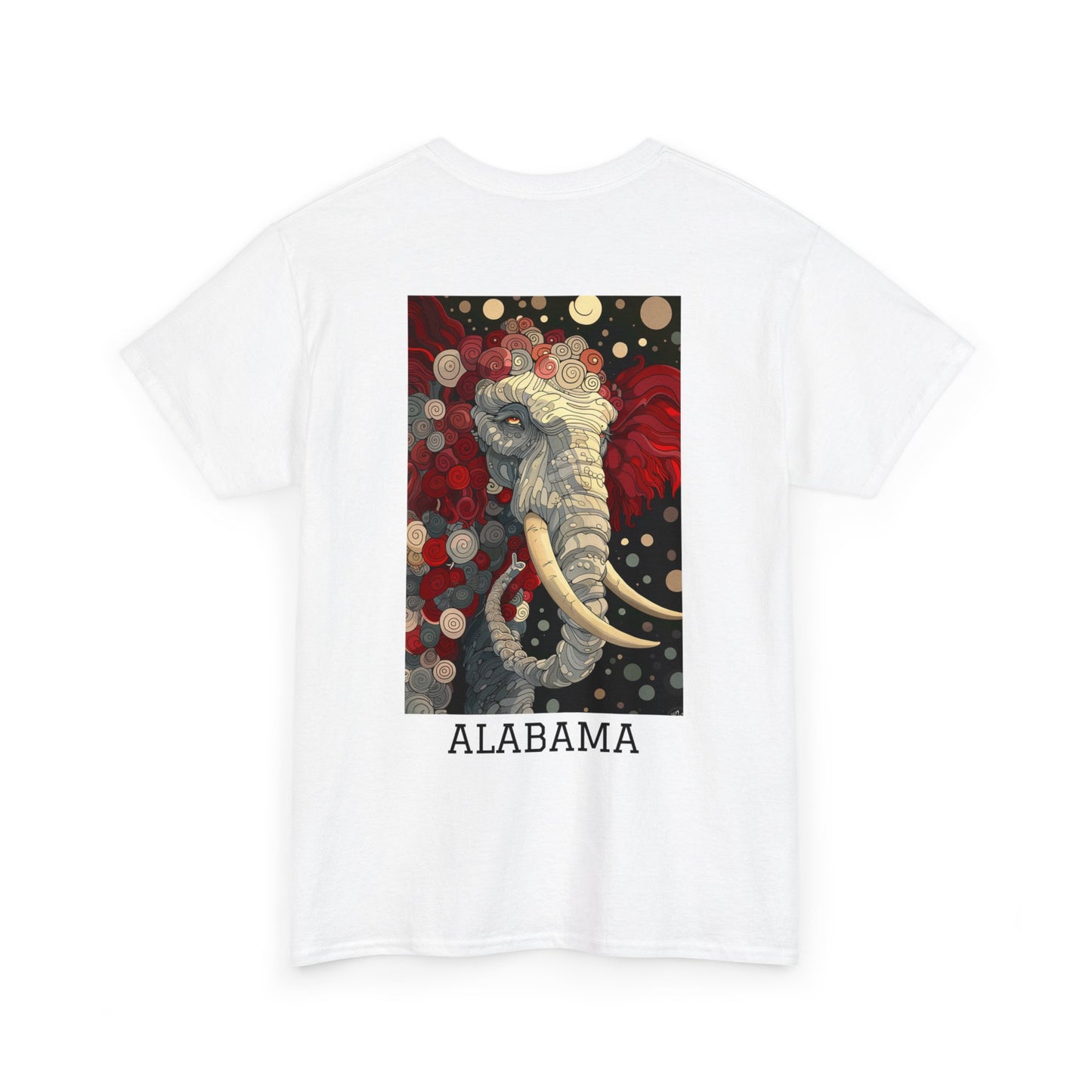 Alabama 01B - Unisex Heavy Cotton Tee - Image on the Back