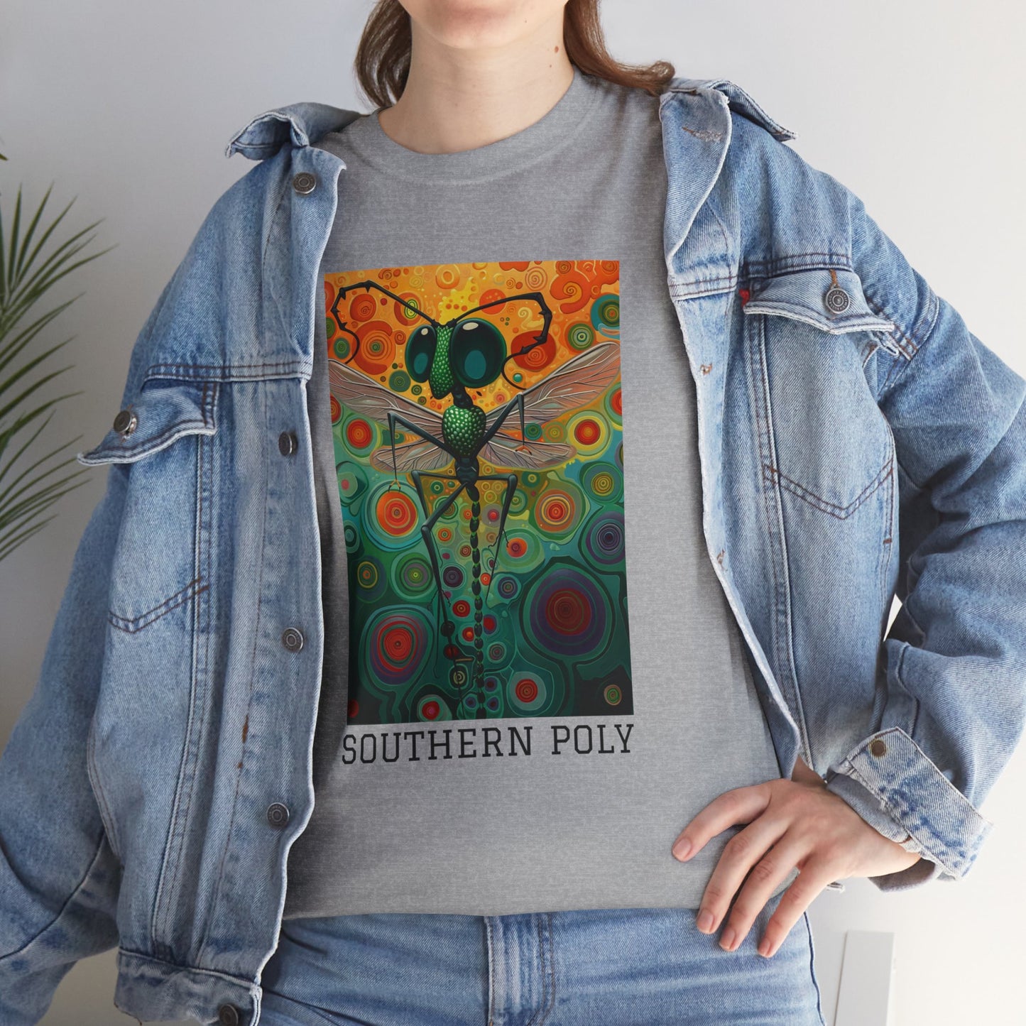 Southern Poly 01F - Unisex Heavy Cotton Tee - Image on the Front