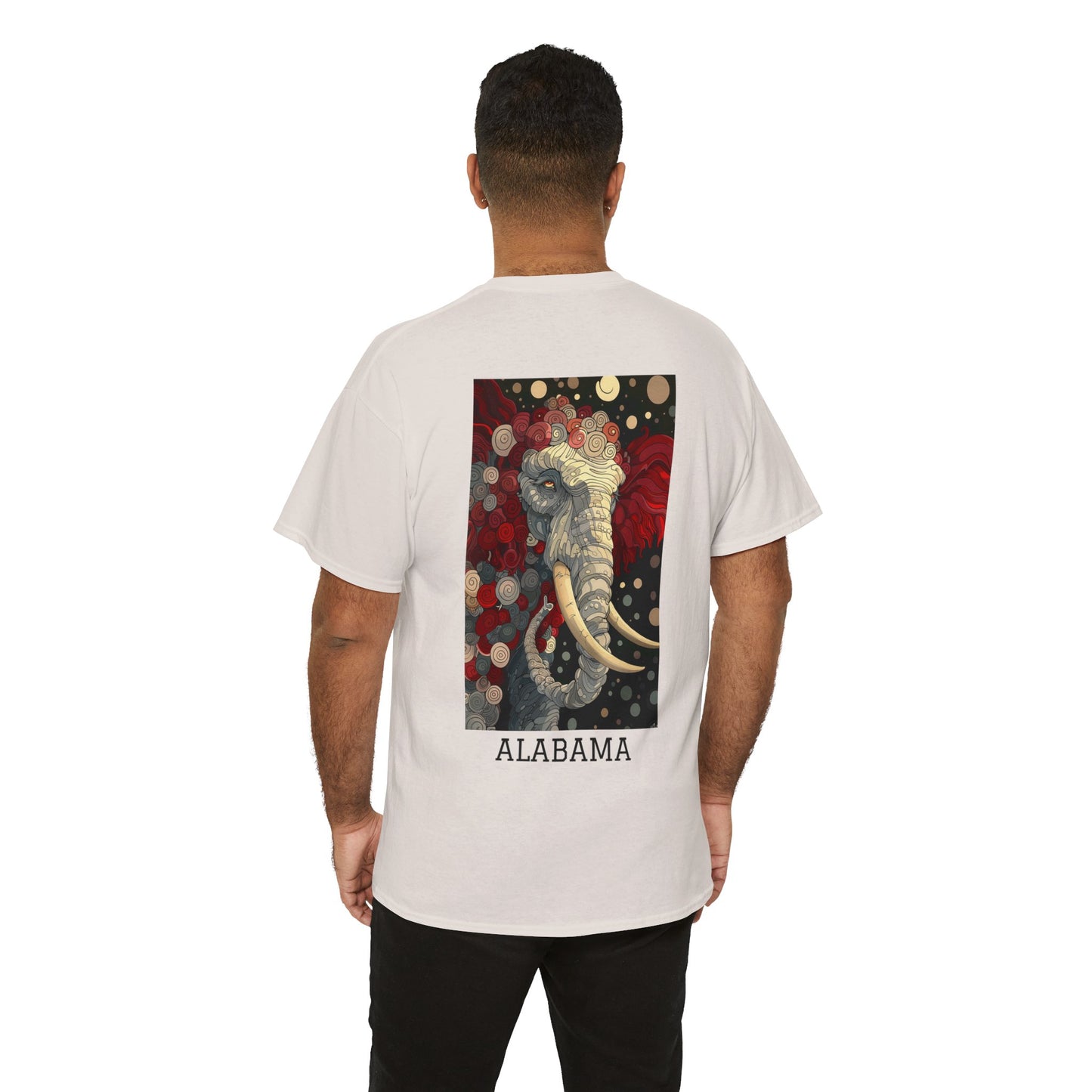 Alabama 01B - Unisex Heavy Cotton Tee - Image on the Back