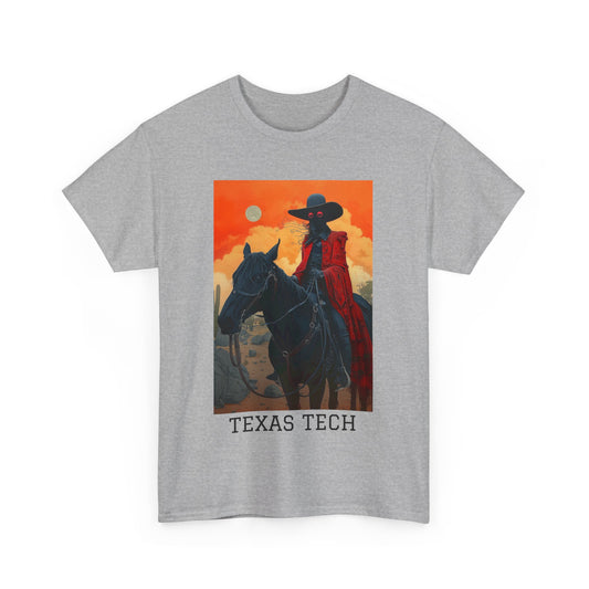 Texas Tech 01F - Unisex Heavy Cotton Tee - Image on the Front