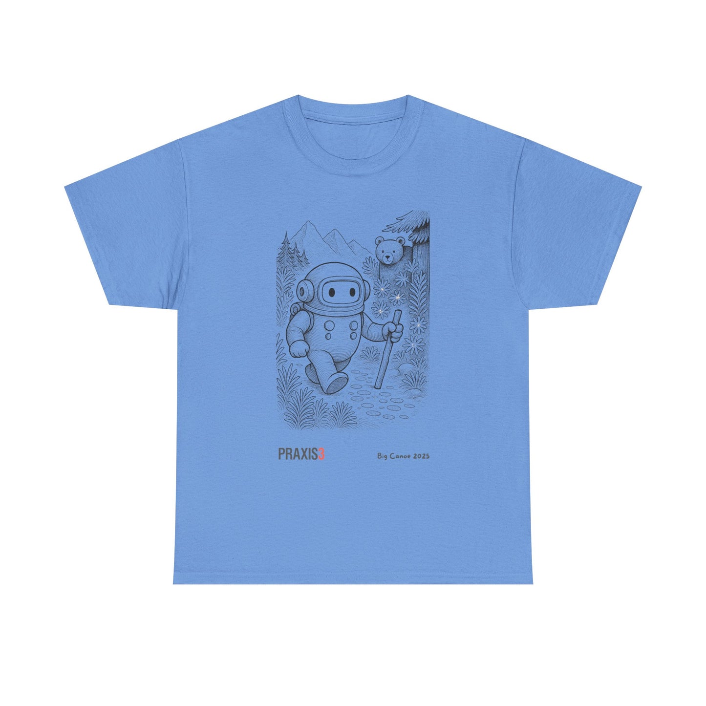 P3 Big Canoe 2025 - Praxi goes hiking line art