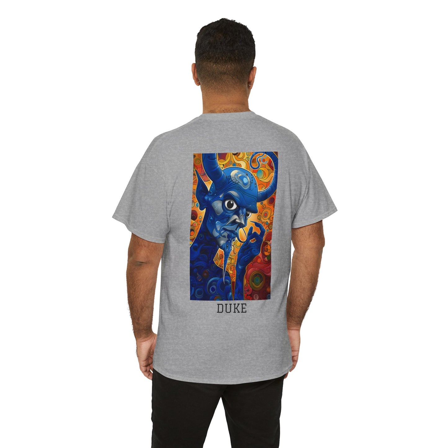 Duke 01B - Unisex Heavy Cotton Tee - Image on the Back