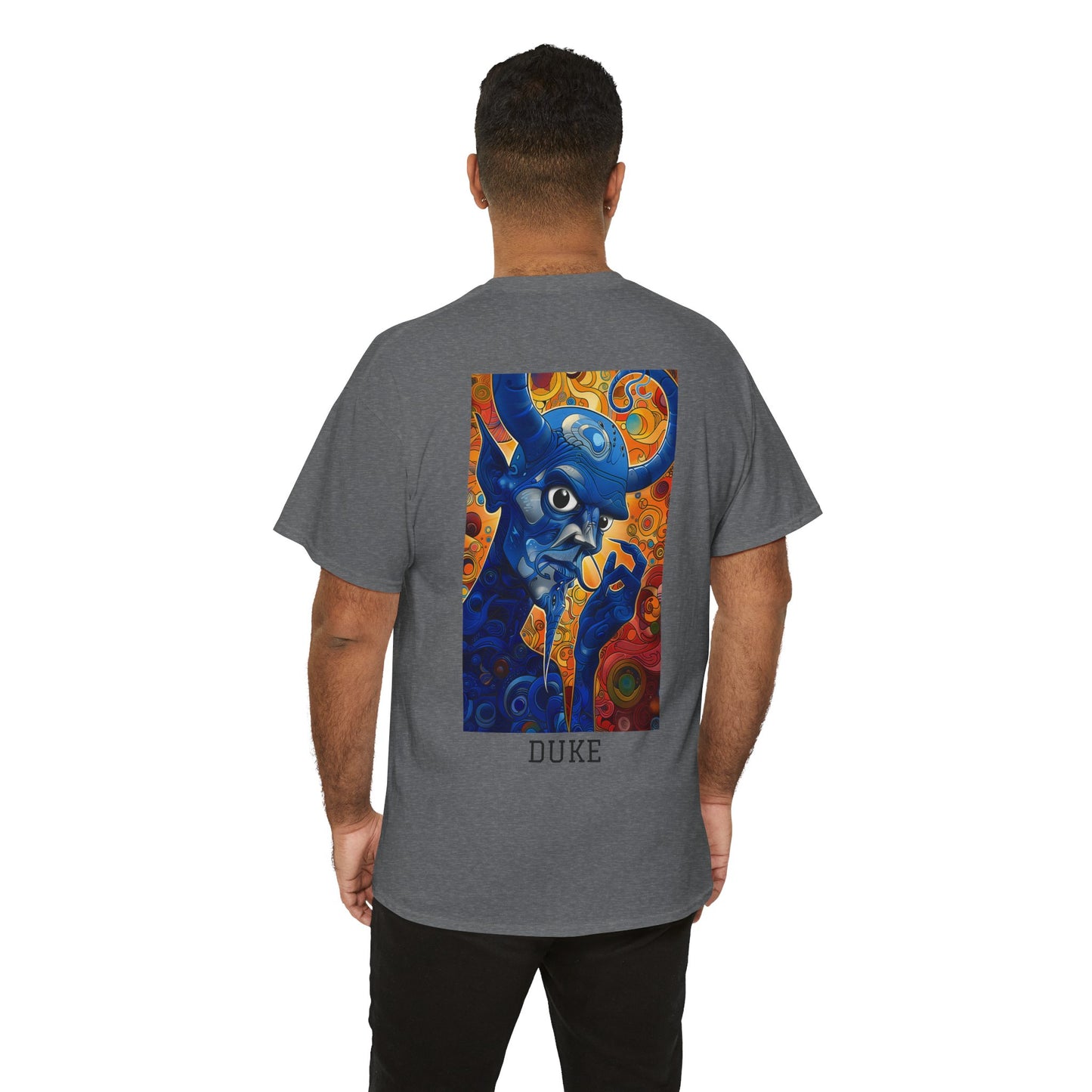 Duke 01B - Unisex Heavy Cotton Tee - Image on the Back