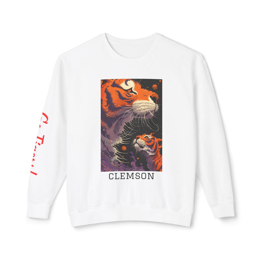Clemson 01 Sweatshirt - Unisex Lightweight Crewneck