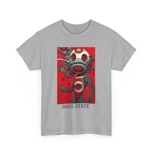 Ohio State 01F - Unisex Heavy Cotton Tee - Image on the Front