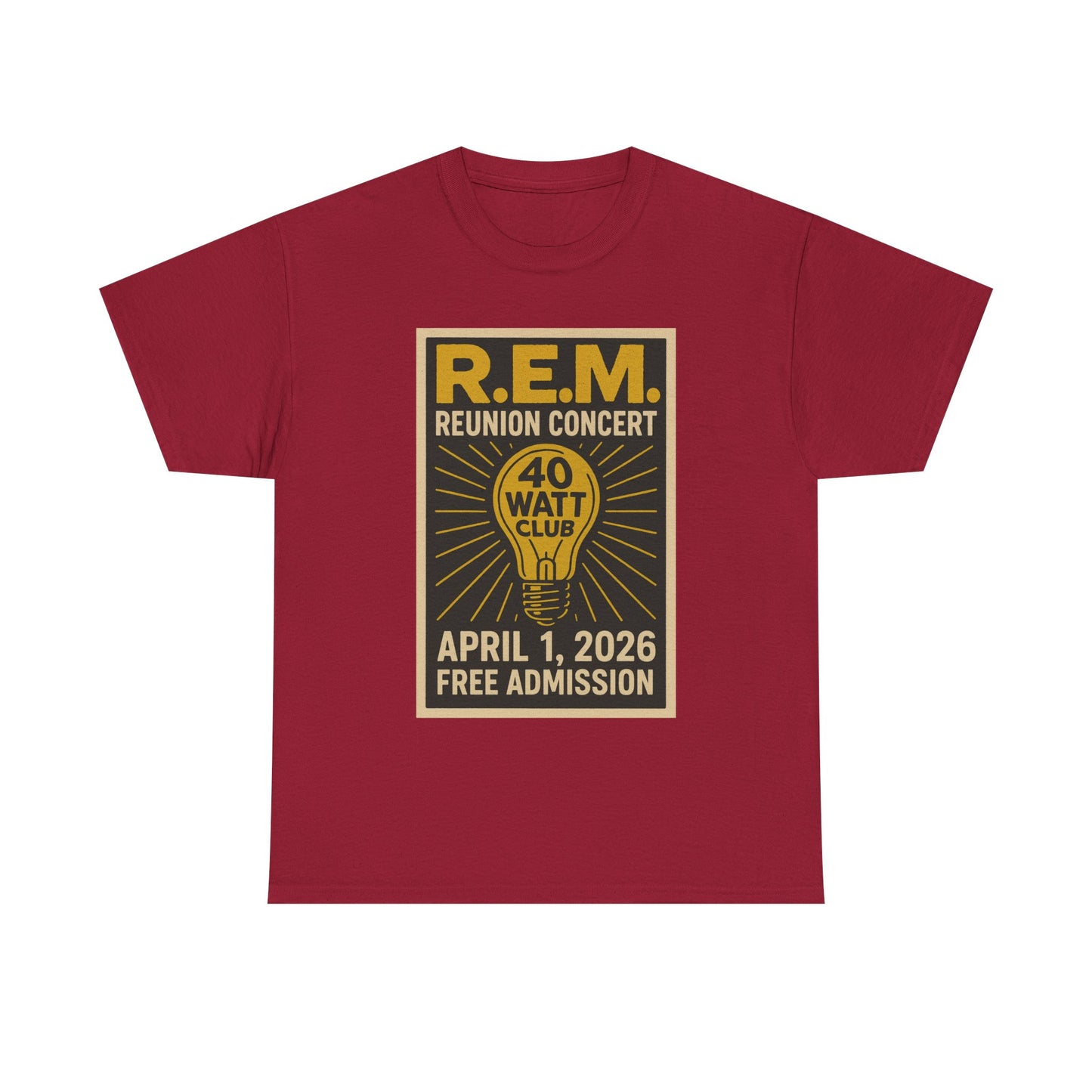 R.E.M. Reunion Concert Shirt v2