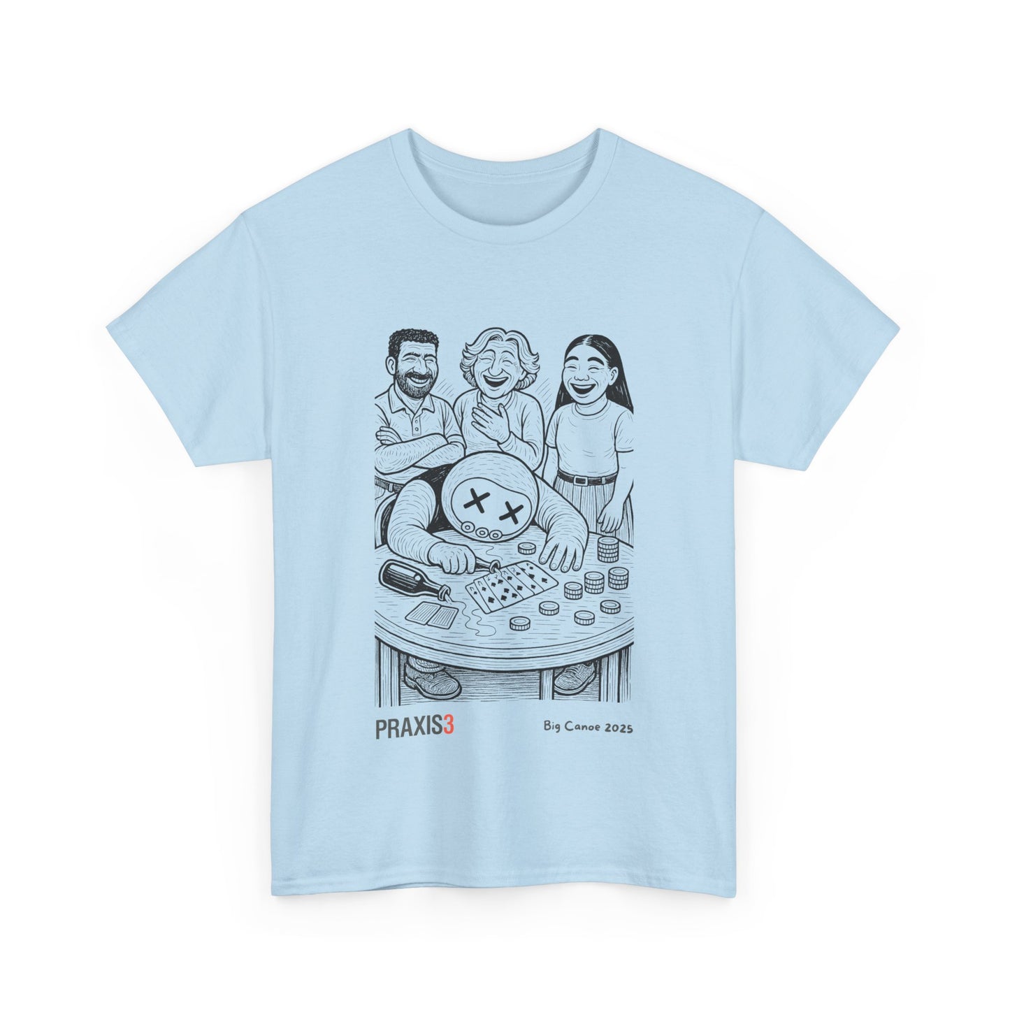 P3 Big Canoe 2025 - Praxi playing poker line art