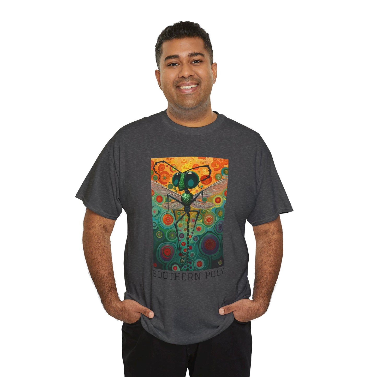 Southern Poly 01F - Unisex Heavy Cotton Tee - Image on the Front