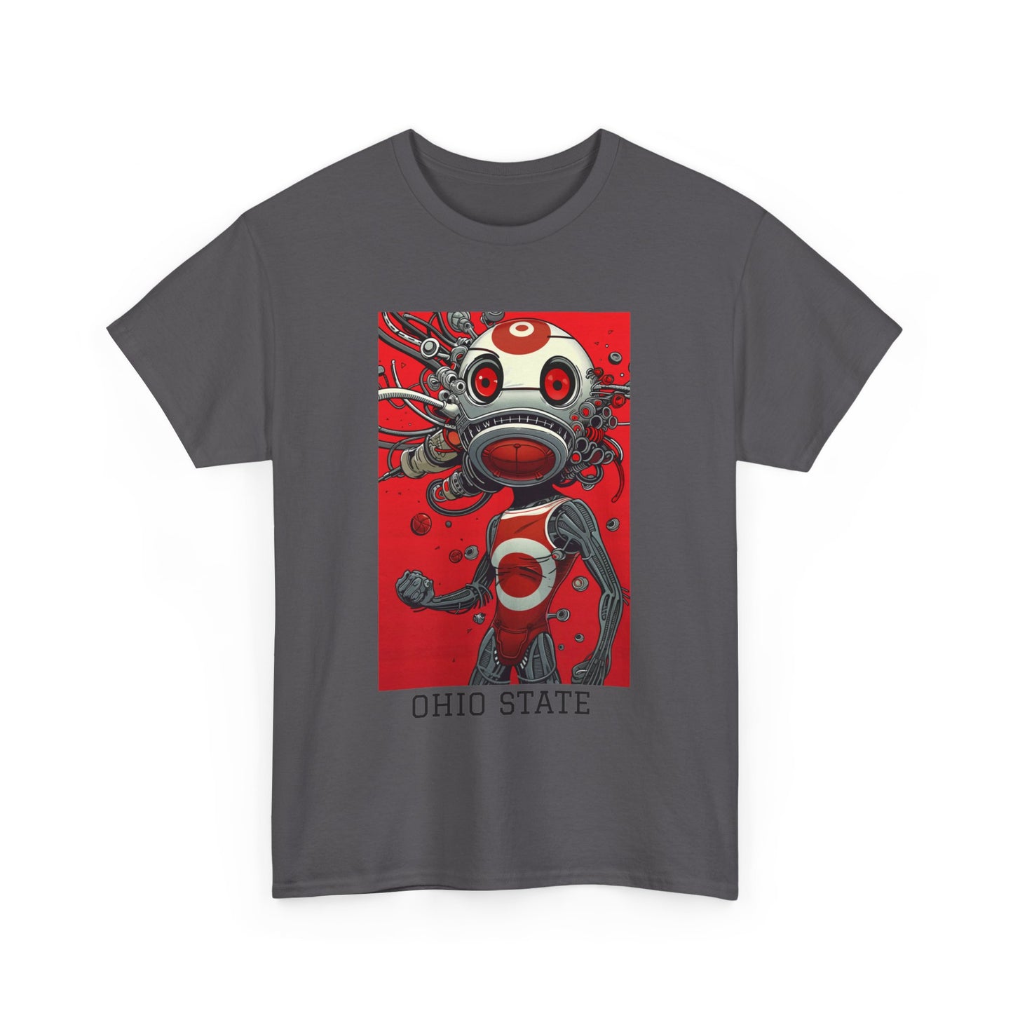Ohio State 01F - Unisex Heavy Cotton Tee - Image on the Front