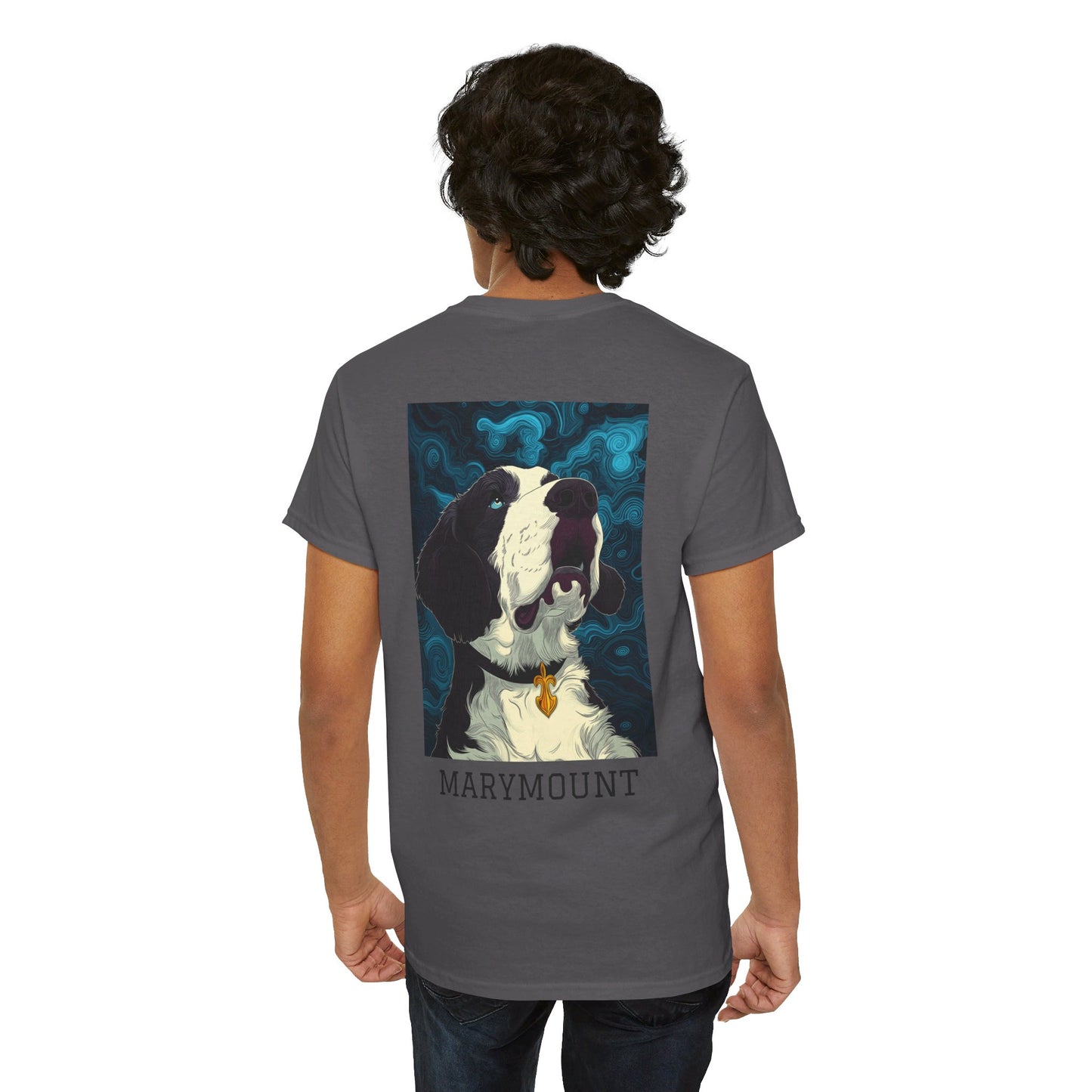 Marymount 01B - Unisex Heavy Cotton Tee - Image on the Back