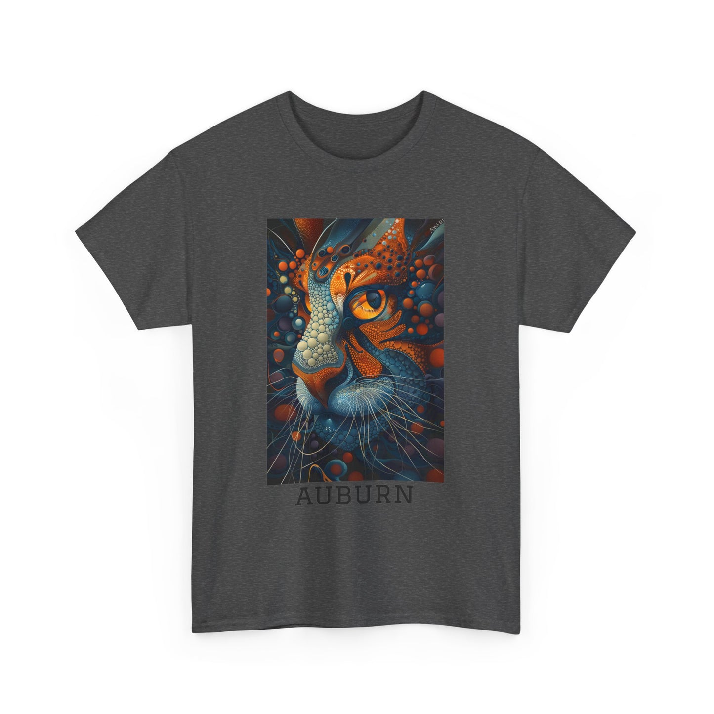 Auburn 01F - Unisex Heavy Cotton Tee - Image on the Front
