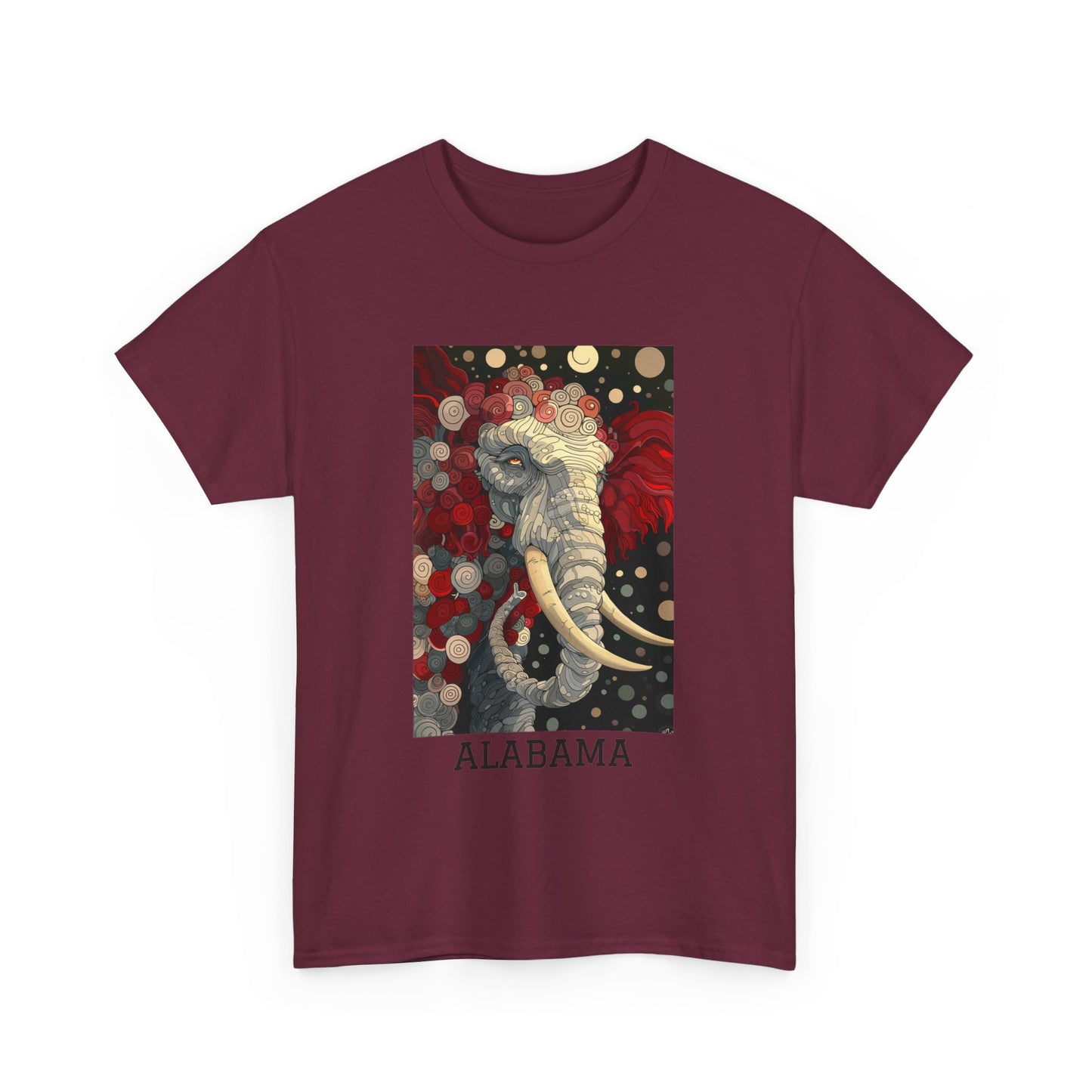 Alabama 01F - Unisex Heavy Cotton Tee - Image on the Front