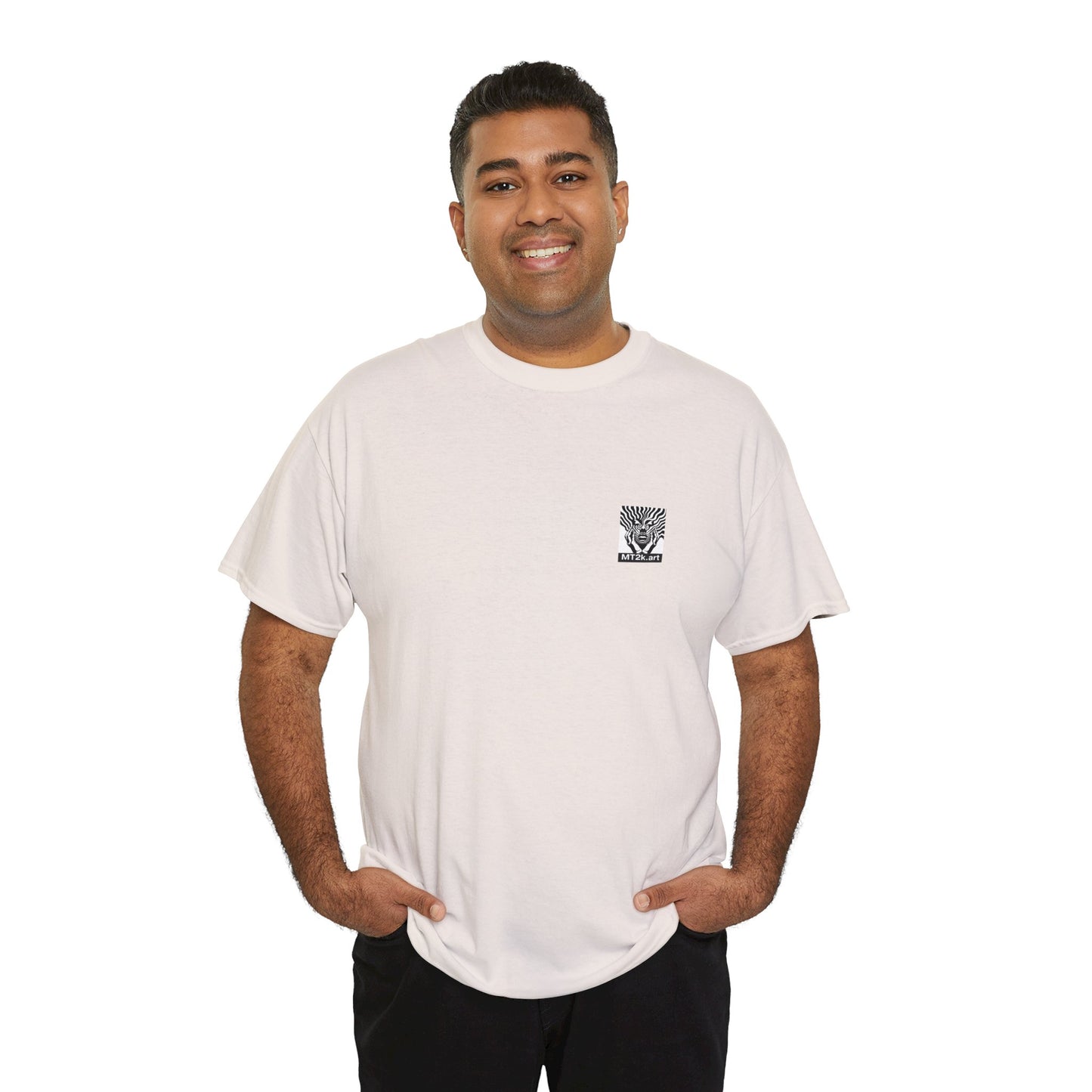 Texas 01B - Unisex Heavy Cotton Tee - Image on the Back