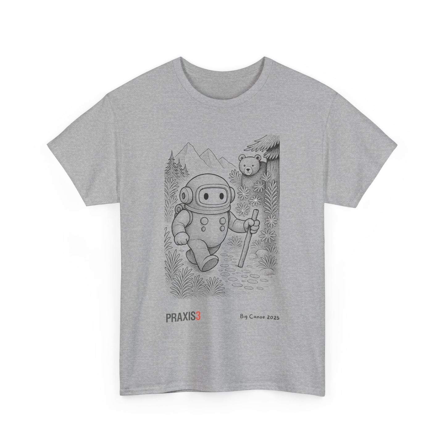 P3 Big Canoe 2025 - Praxi goes hiking line art