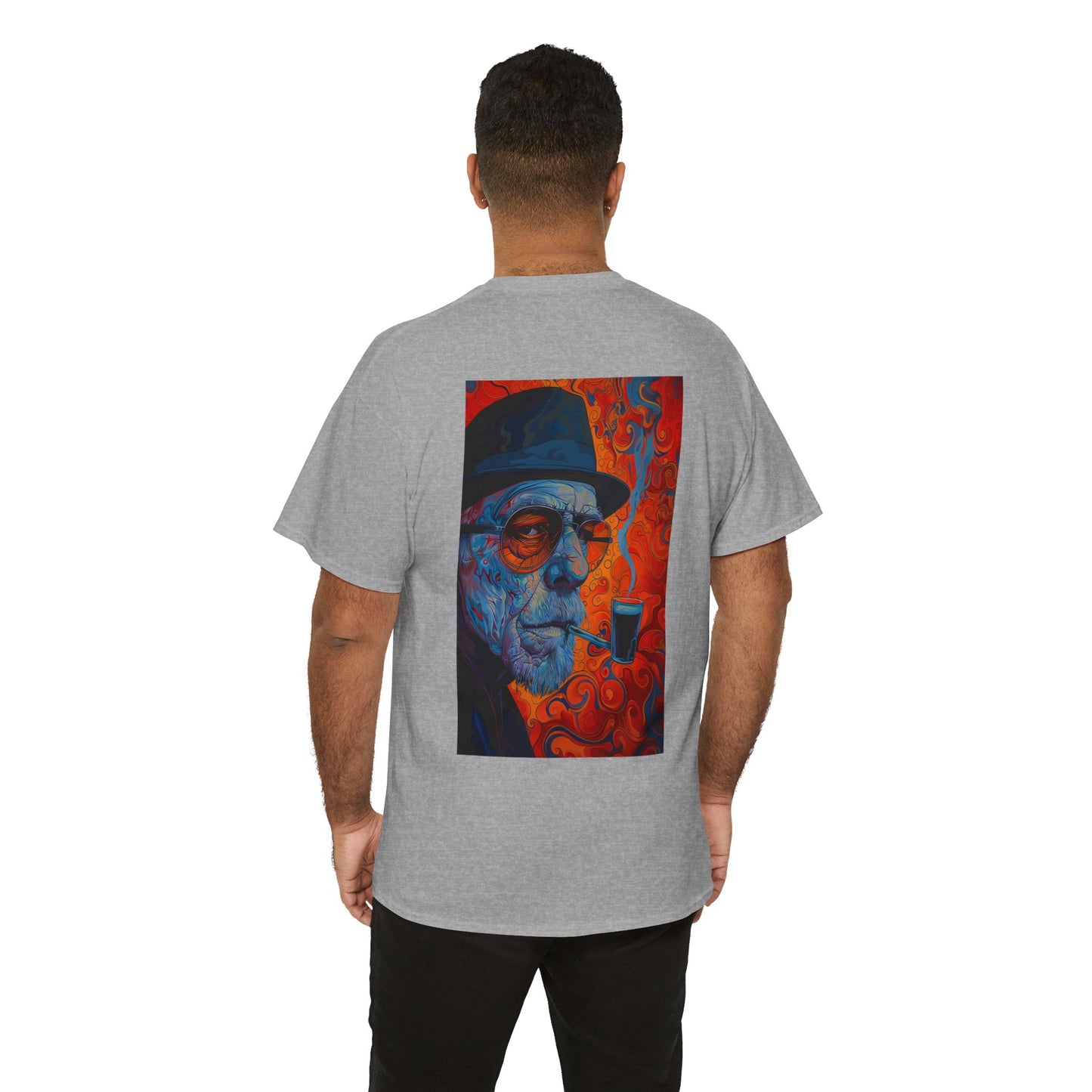 Heisenberg 01B - Unisex Heavy Cotton Tee - Image on the Back