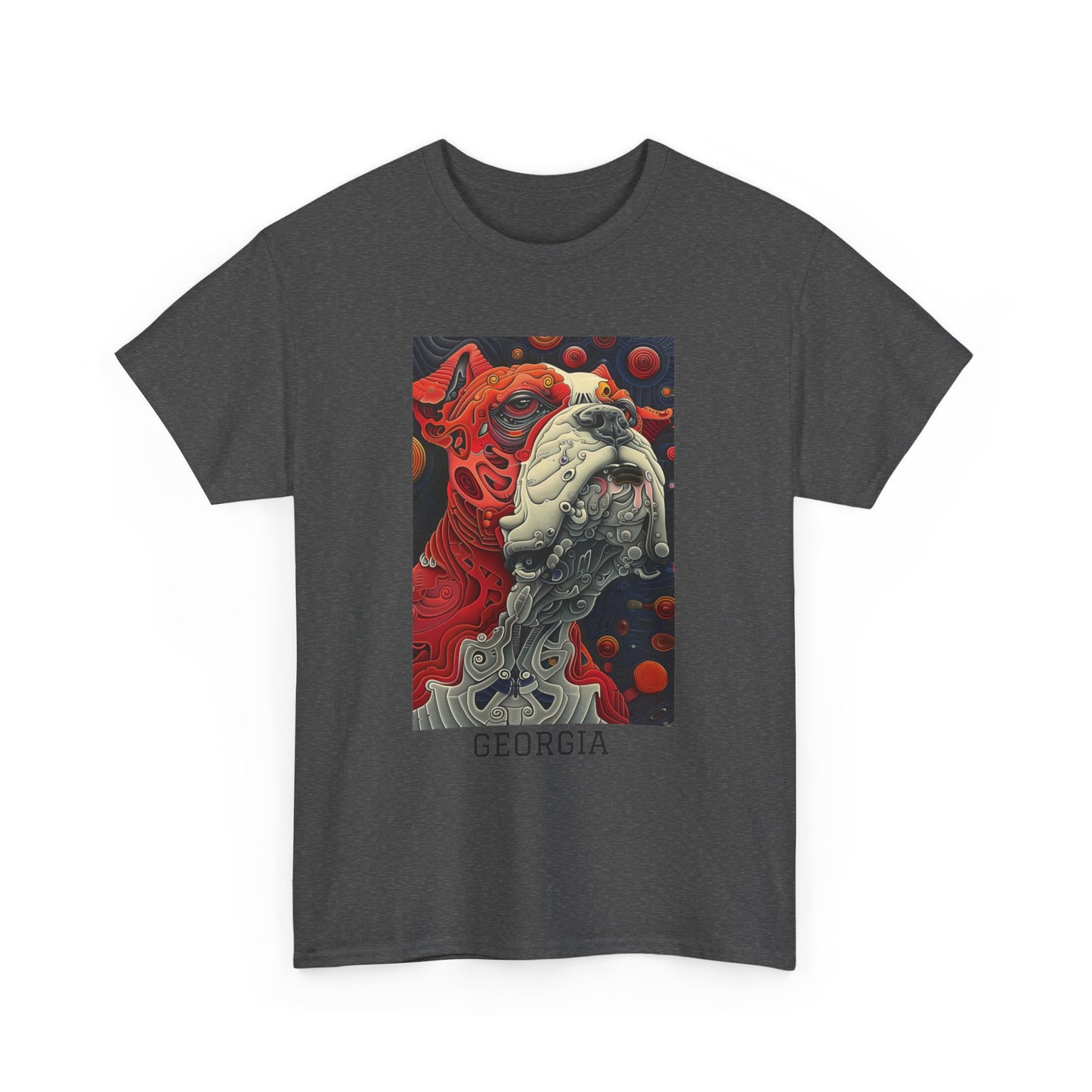 Georgia 02F - Unisex Heavy Cotton Tee - Image on the Front