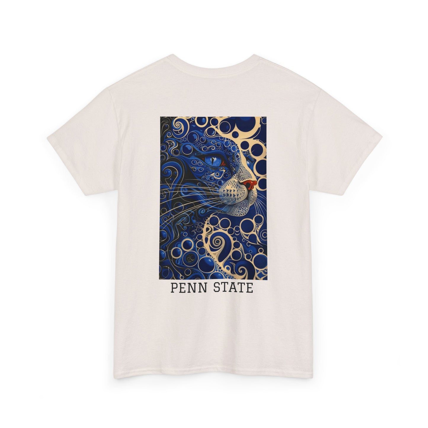 Penn State 01B - Unisex Heavy Cotton Tee - Image on the Back