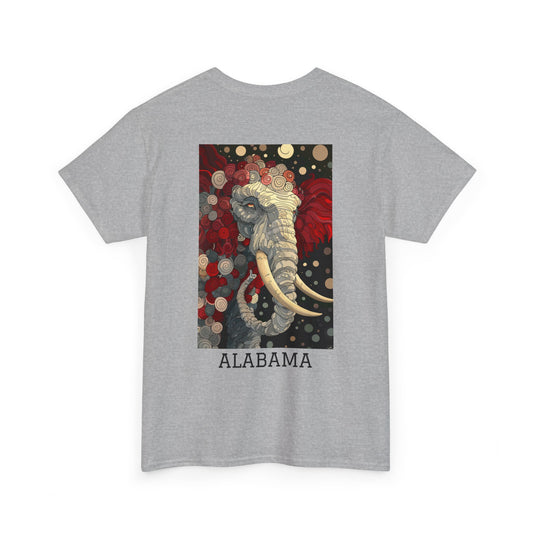 Alabama 01B - Unisex Heavy Cotton Tee - Image on the Back