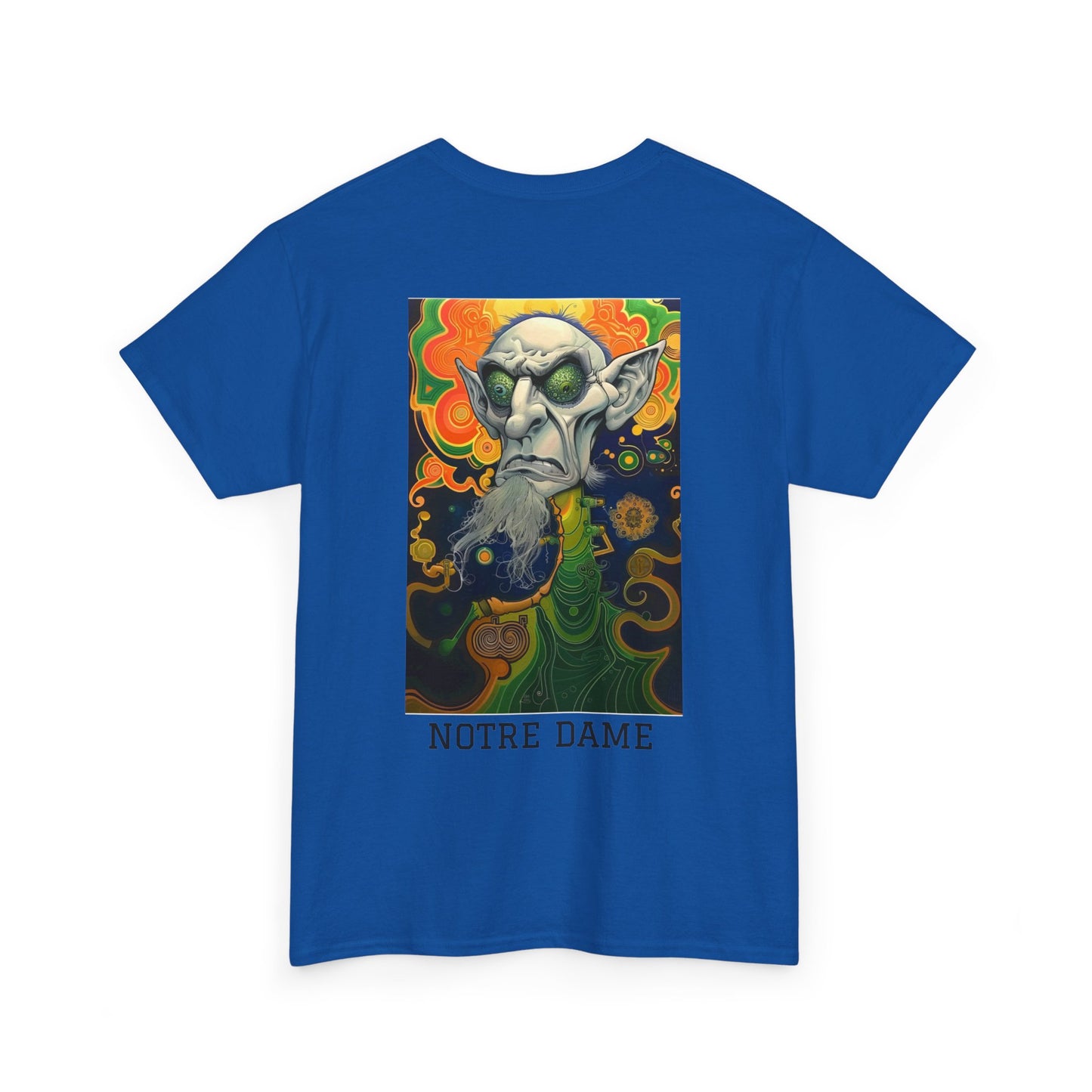 Notre Dame 03B - Unisex Heavy Cotton Tee - Image on the Back