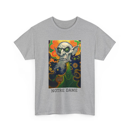 Notre Dame 03F - Unisex Heavy Cotton Tee - Image on the Front