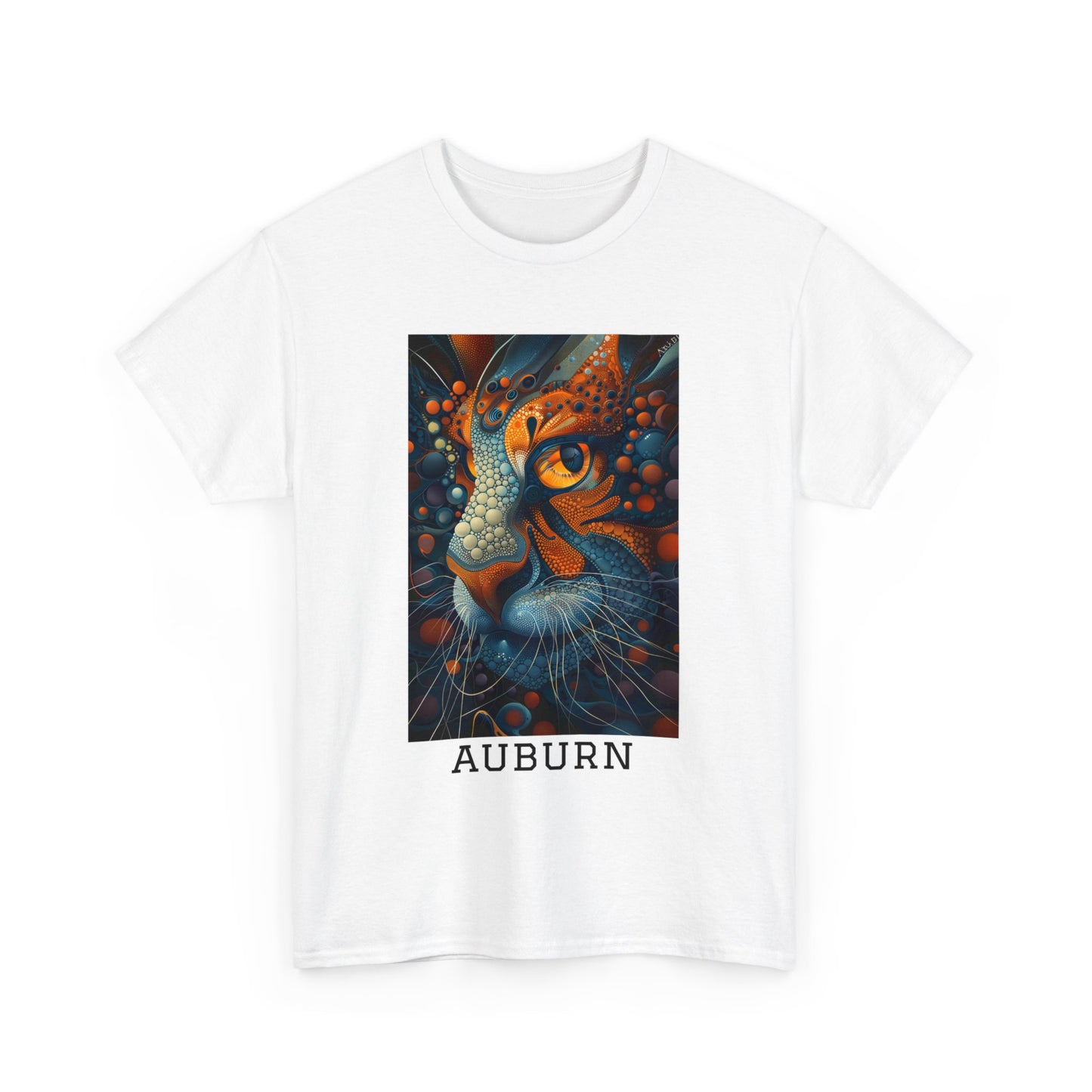 Auburn 01F - Unisex Heavy Cotton Tee - Image on the Front