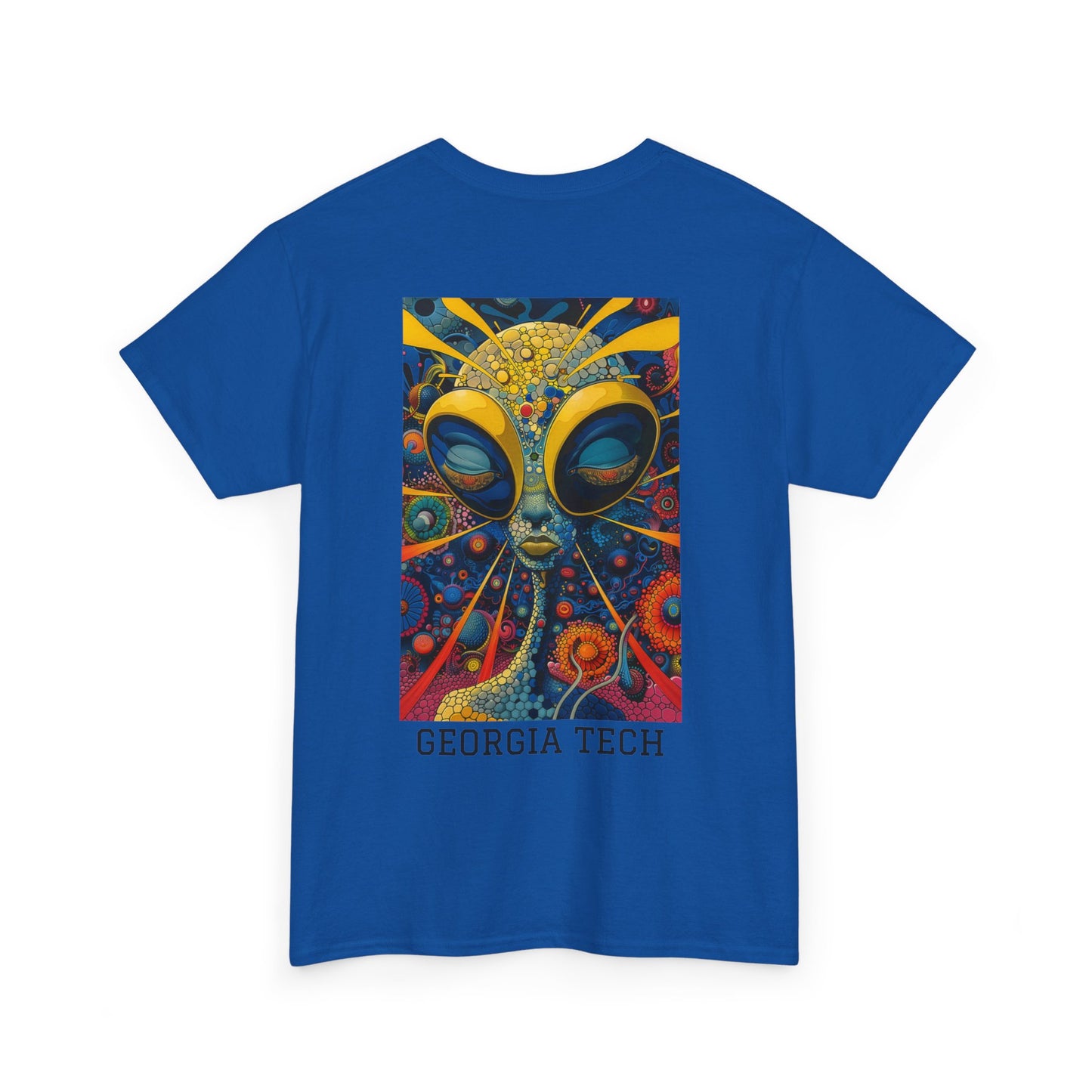 Georgia Tech 04B - Unisex Heavy Cotton Tee - Image on the Back