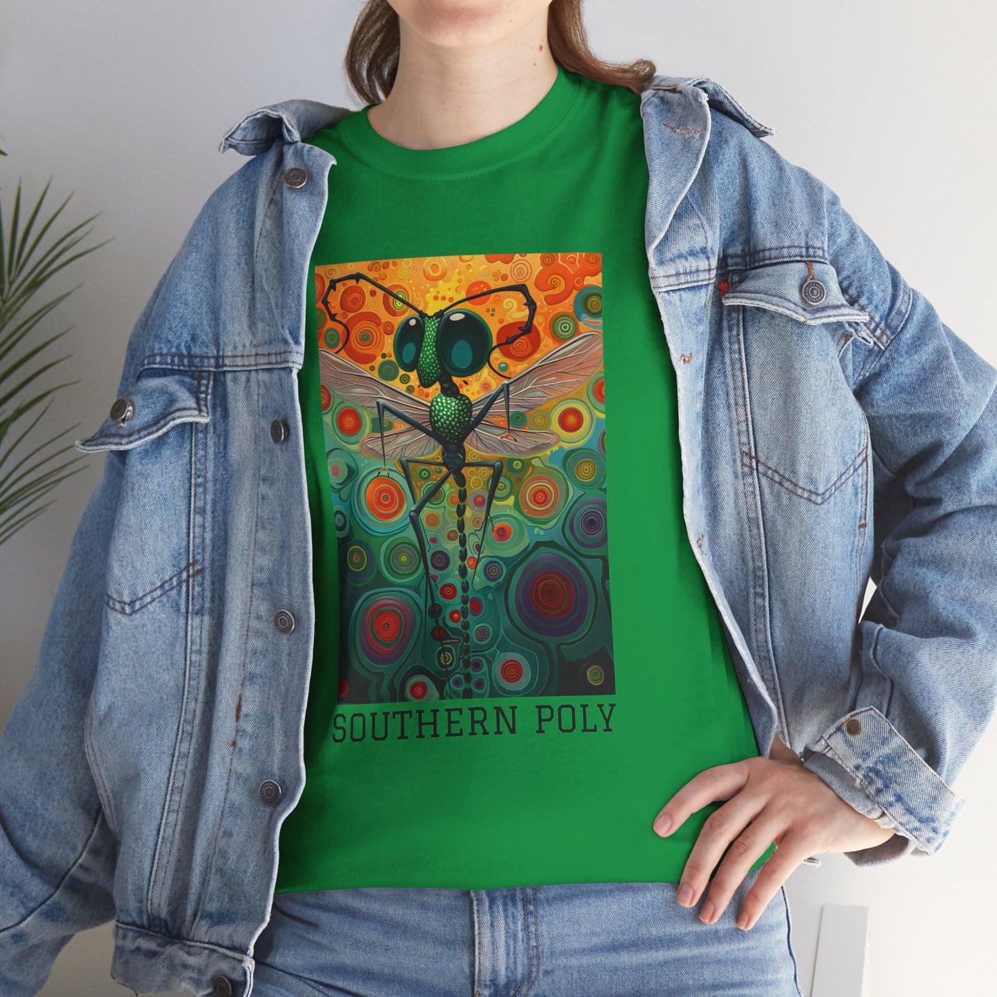 Southern Poly 01F - Unisex Heavy Cotton Tee - Image on the Front
