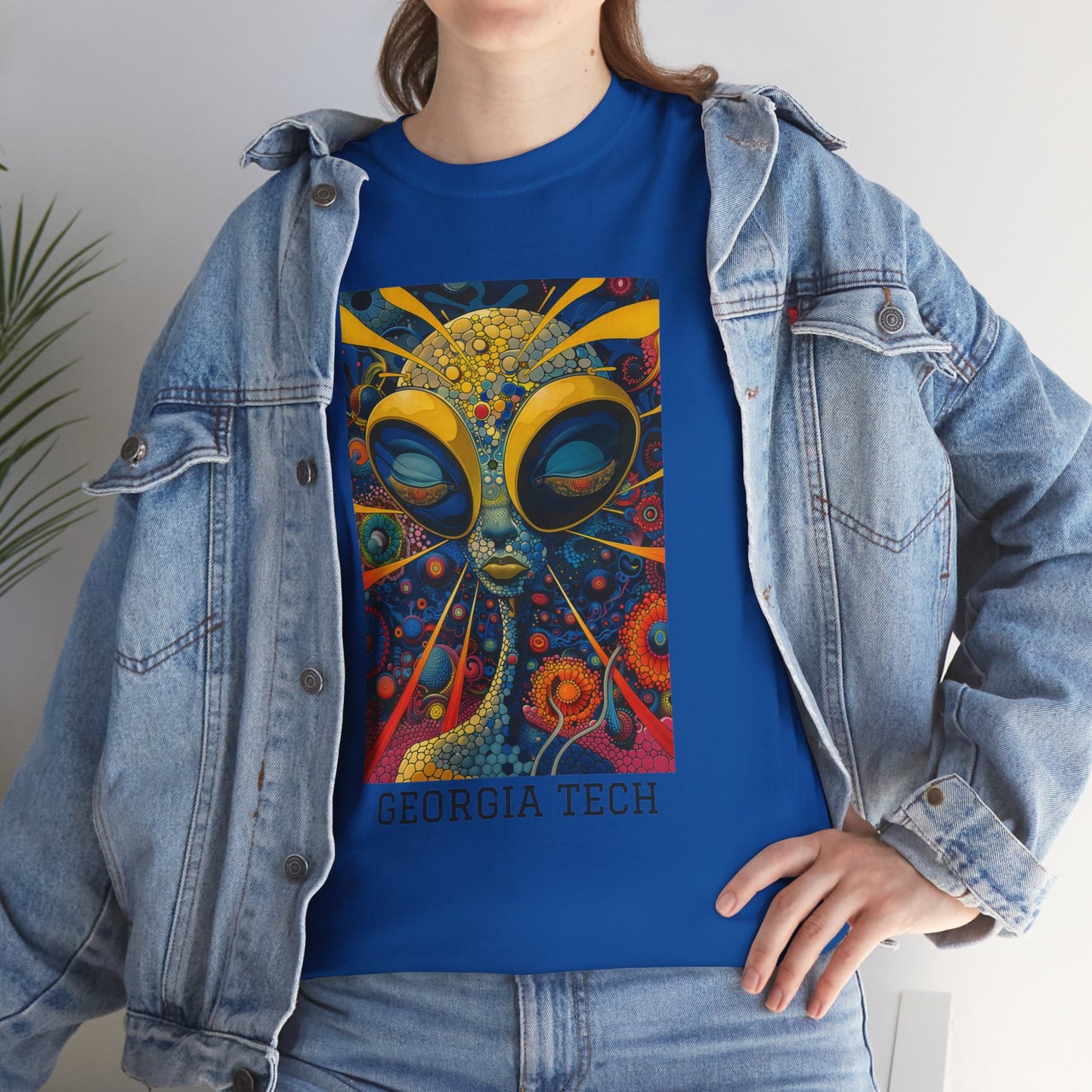Georgia Tech 04F - Unisex Heavy Cotton Tee - Image on the Front