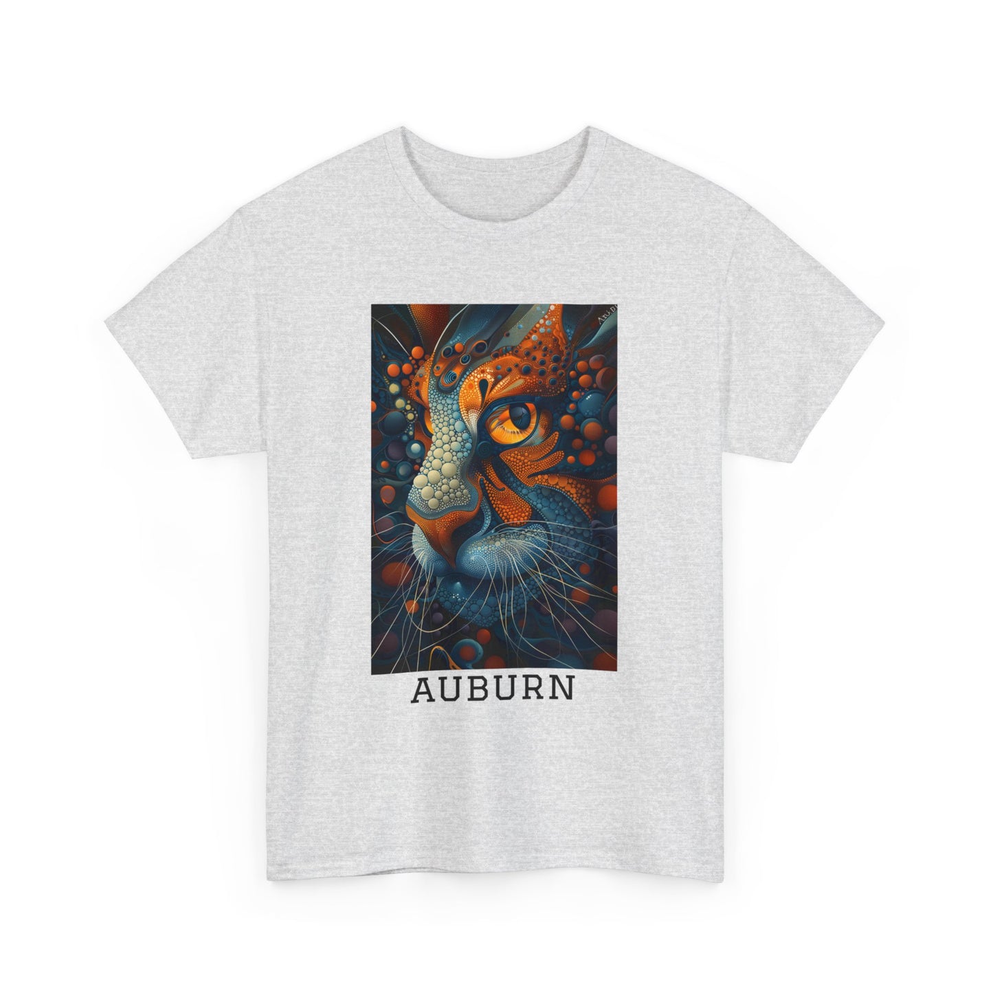 Auburn 01F - Unisex Heavy Cotton Tee - Image on the Front