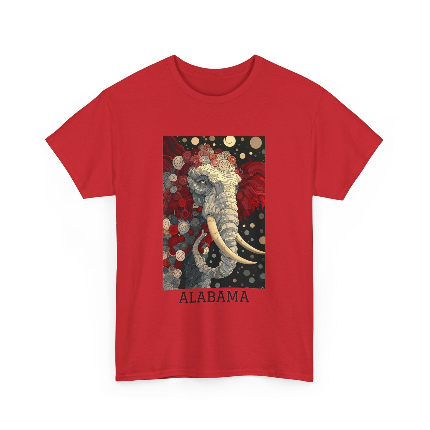 Alabama 01F - Unisex Heavy Cotton Tee - Image on the Front