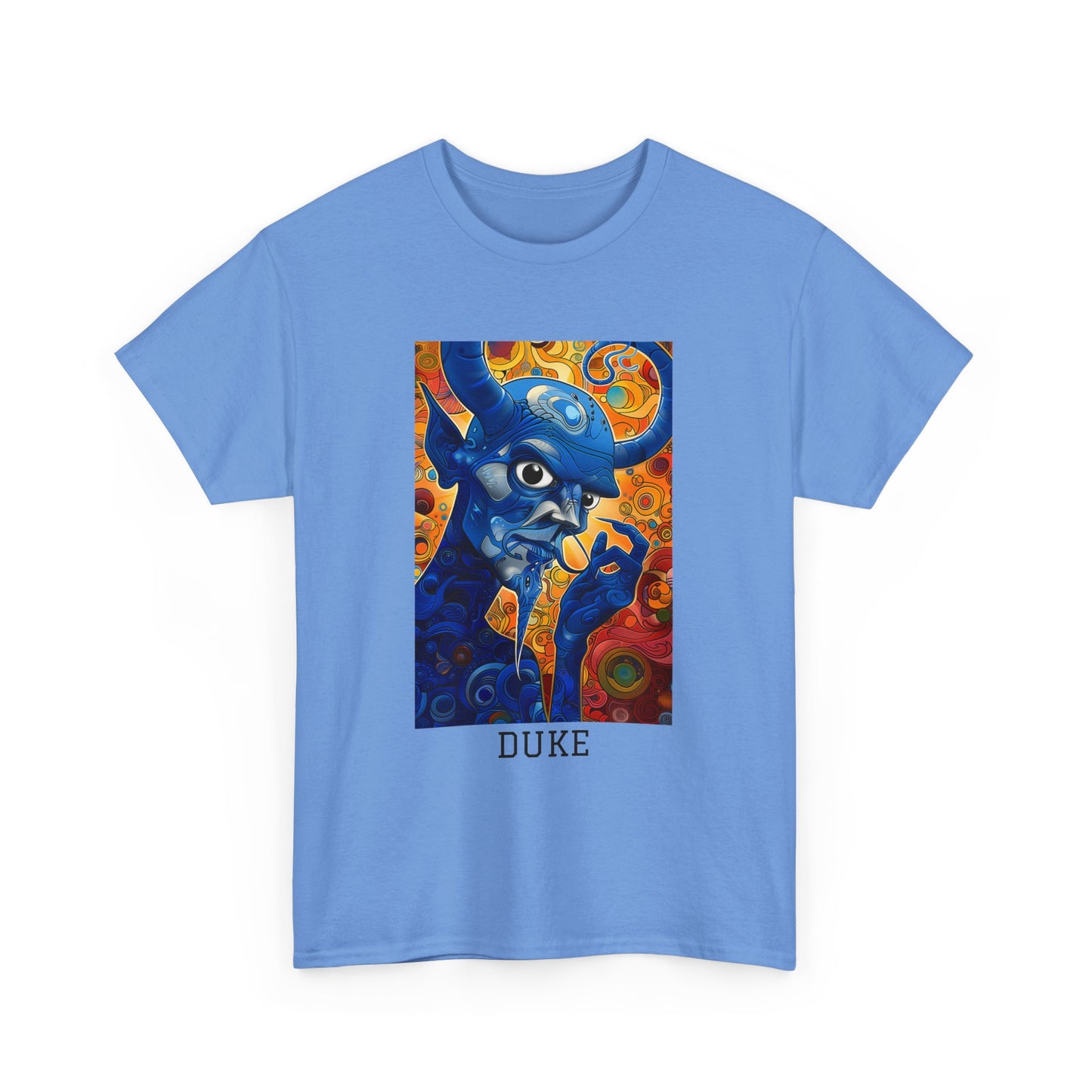 Duke 01F - Unisex Heavy Cotton Tee - Image on the Front