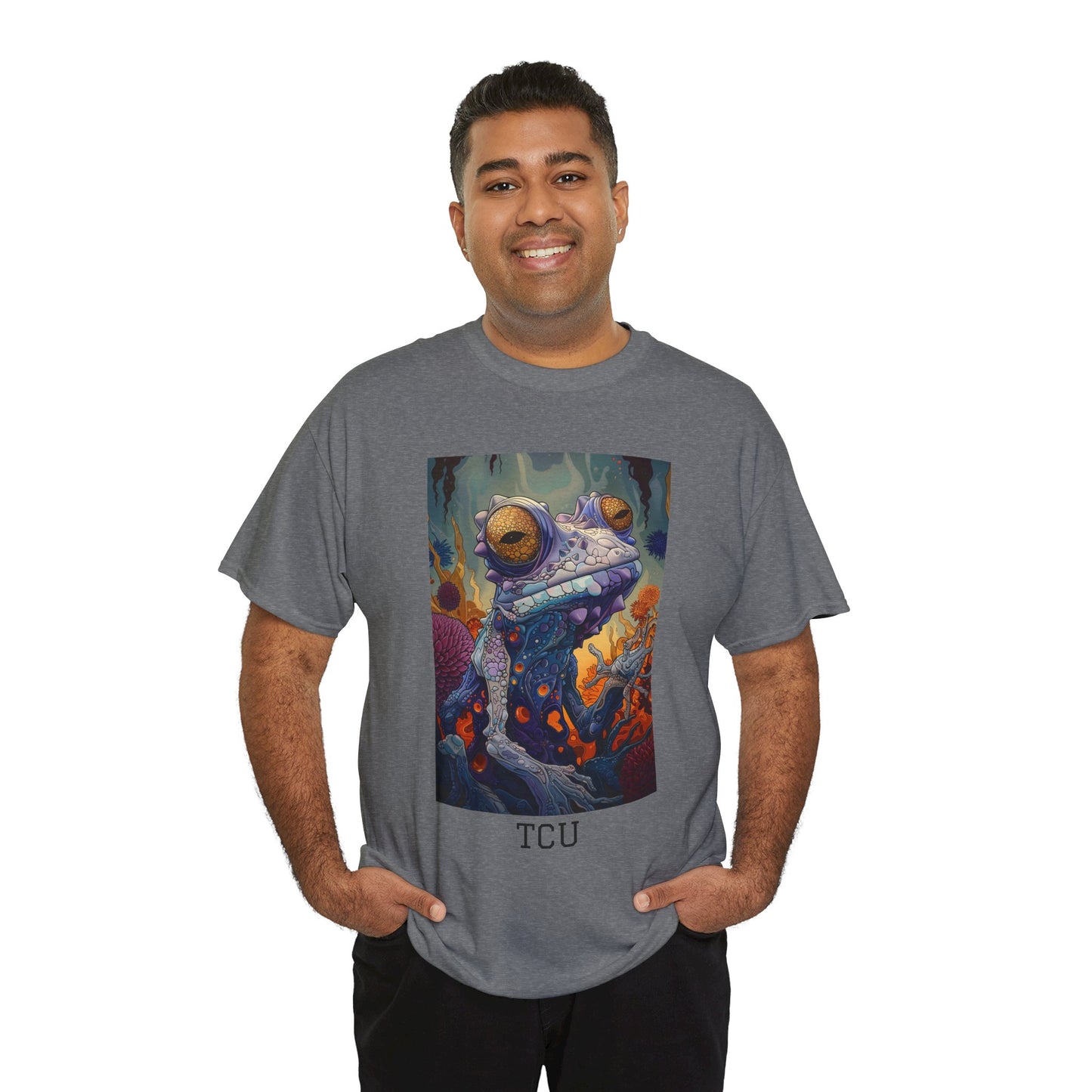 TCU 01F - Unisex Heavy Cotton Tee - Image on the Front