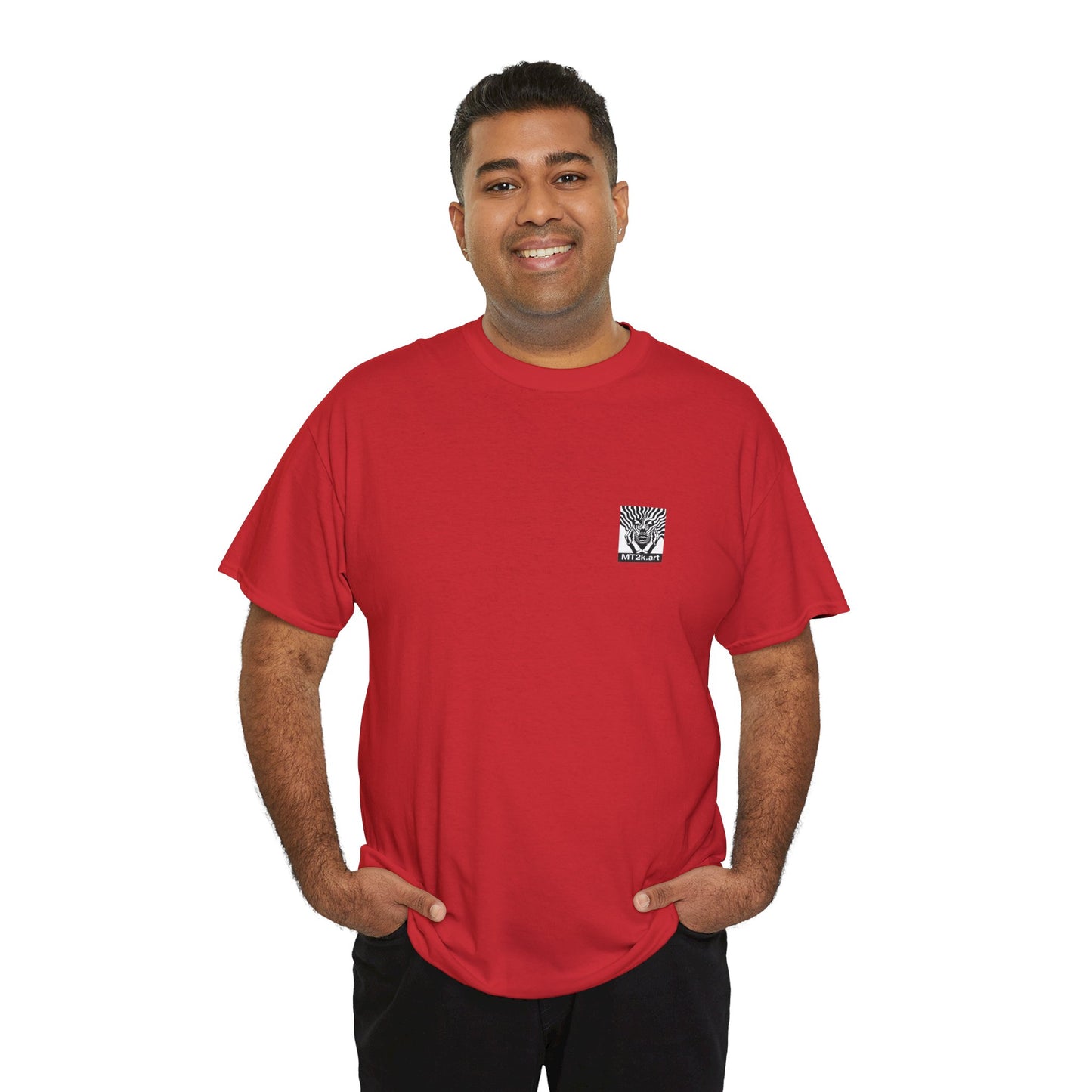 Ole Miss 01B - Unisex Heavy Cotton Tee - Image on the Back